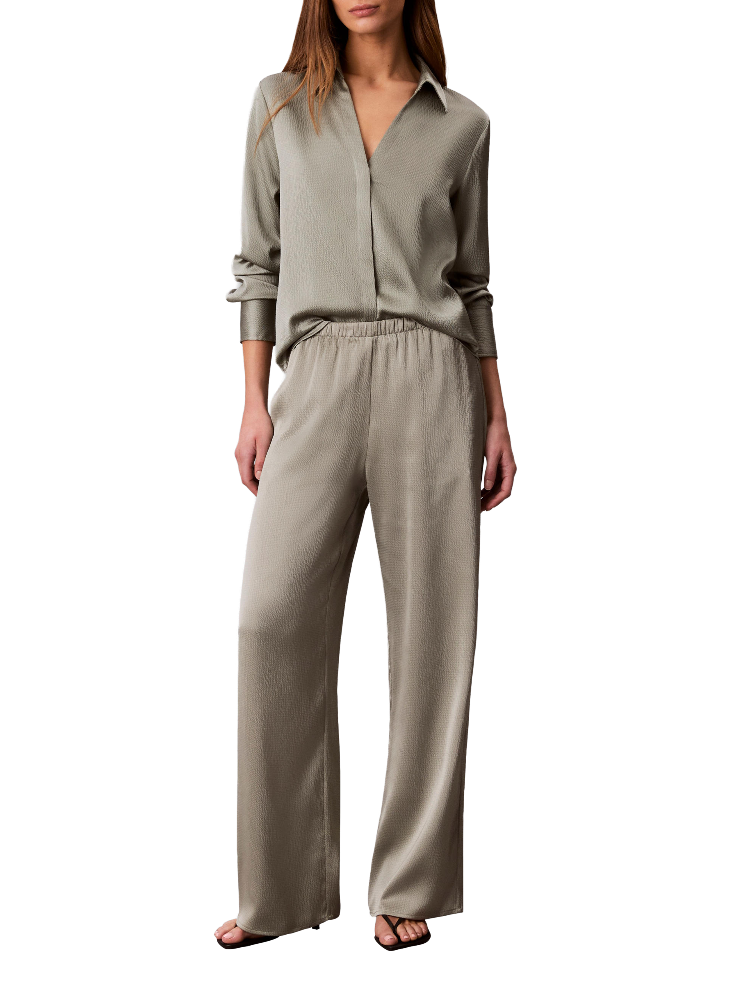 Chemise droite unie CALVIN KLEIN Gris