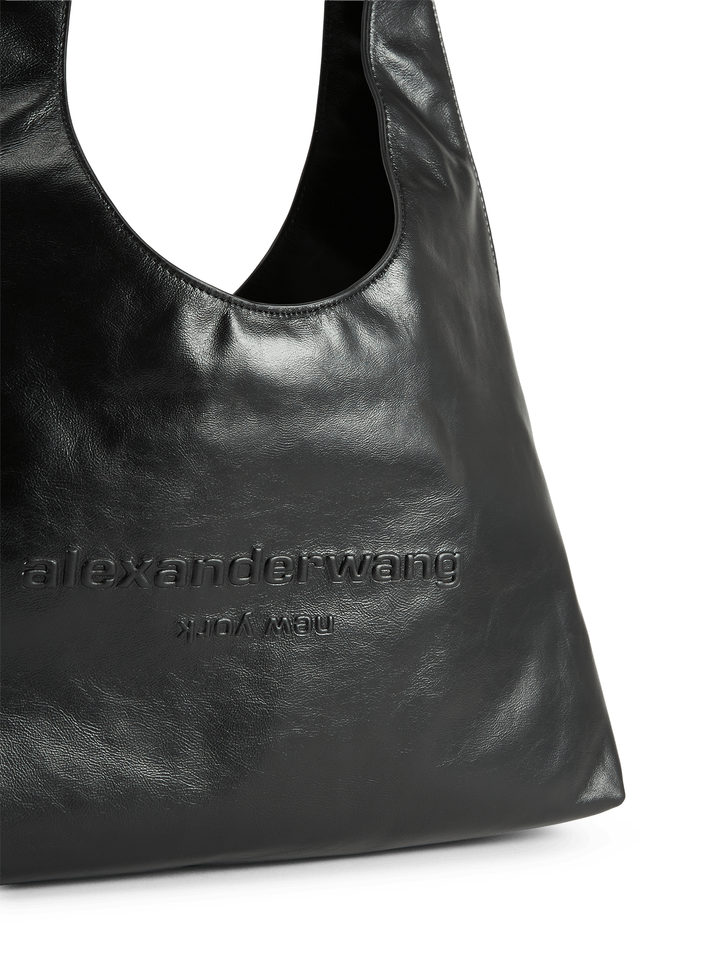 Sac à main épaule en cuir de vache ALEXANDER WANG Noir