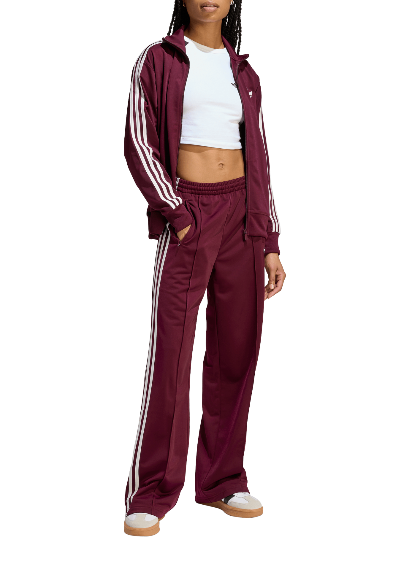 Straight logo sweatpants ADIDAS Brown