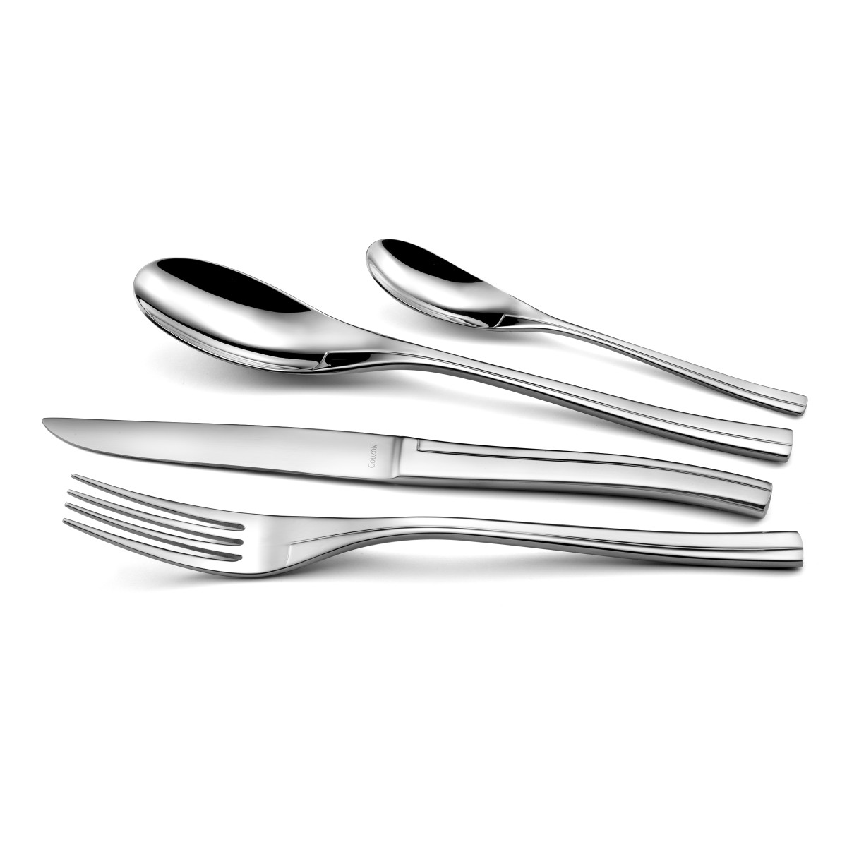 Persane - 24 couverts de table avec support de rangement nomade COUZON Argent