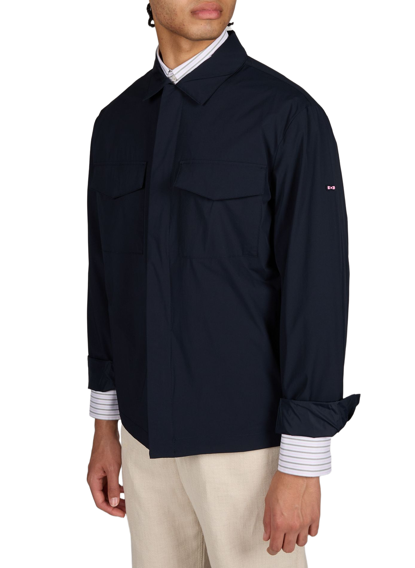 Blouson uni col classique EDEN PARK Bleu