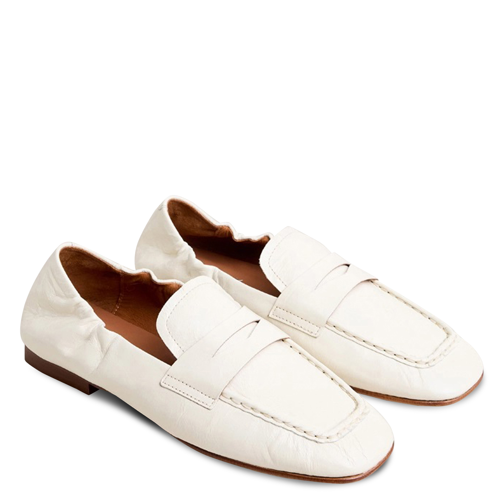 Mocassins en cuir dineo JONAK Blanc