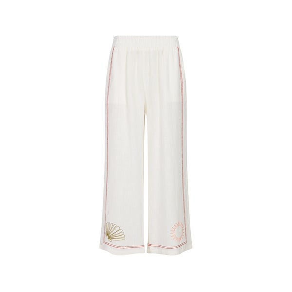 Pantalon Conor à détails brodés et taille haute élastiquée Pantalon Conor à détails brodés et taille haute élastiquée