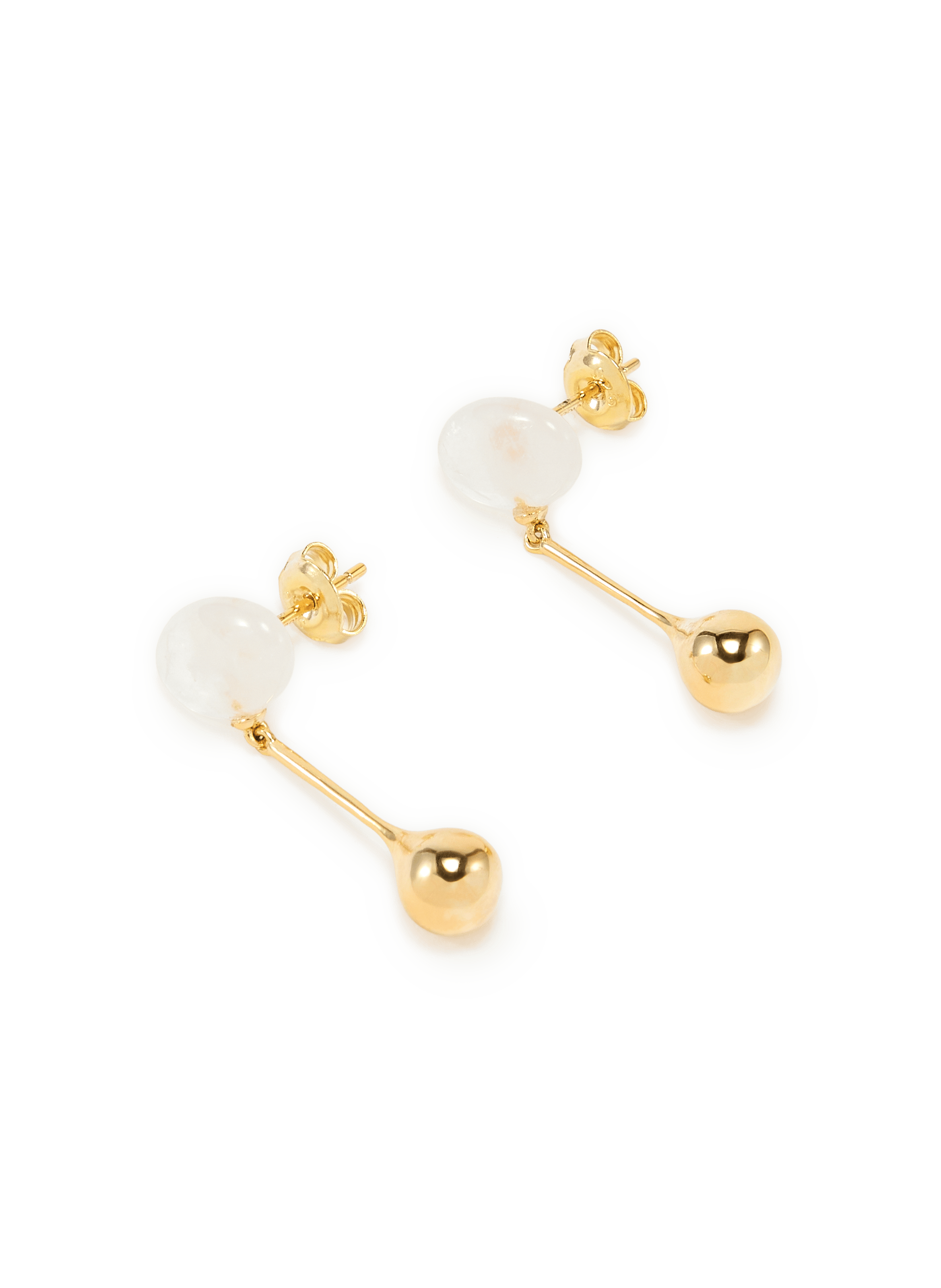 Boucles d'oreille Datura en argent RAGBAG Doré