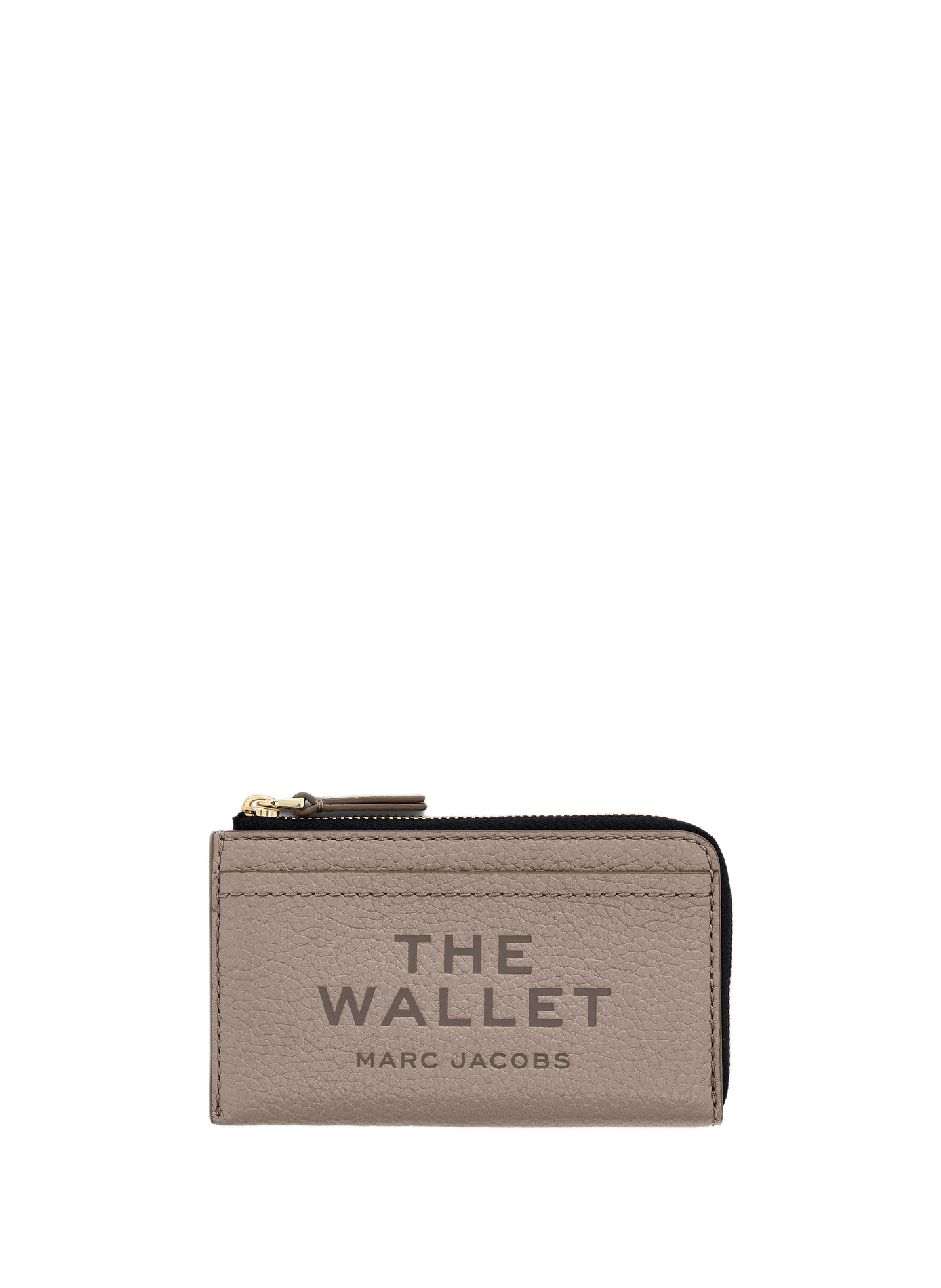 Porte-monnaie The Leather Top Zip MARC JACOBS Gris