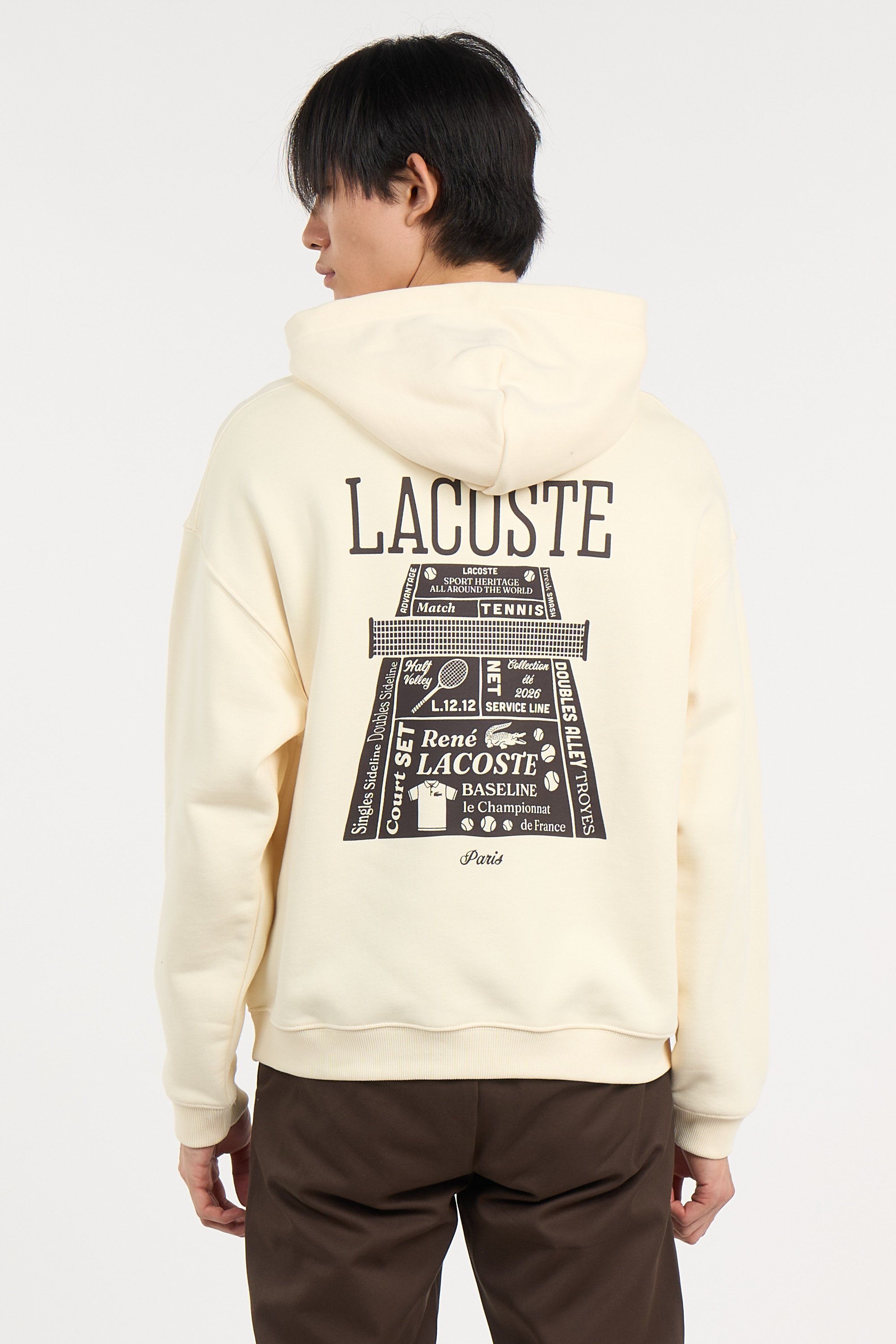 Hoodie sweatshirt LACOSTE Jaune