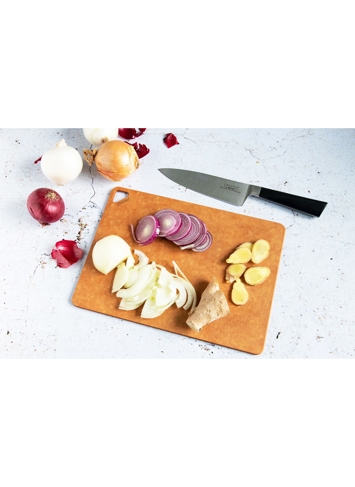 Planche à découper rectangulaire CRISTEL Marron