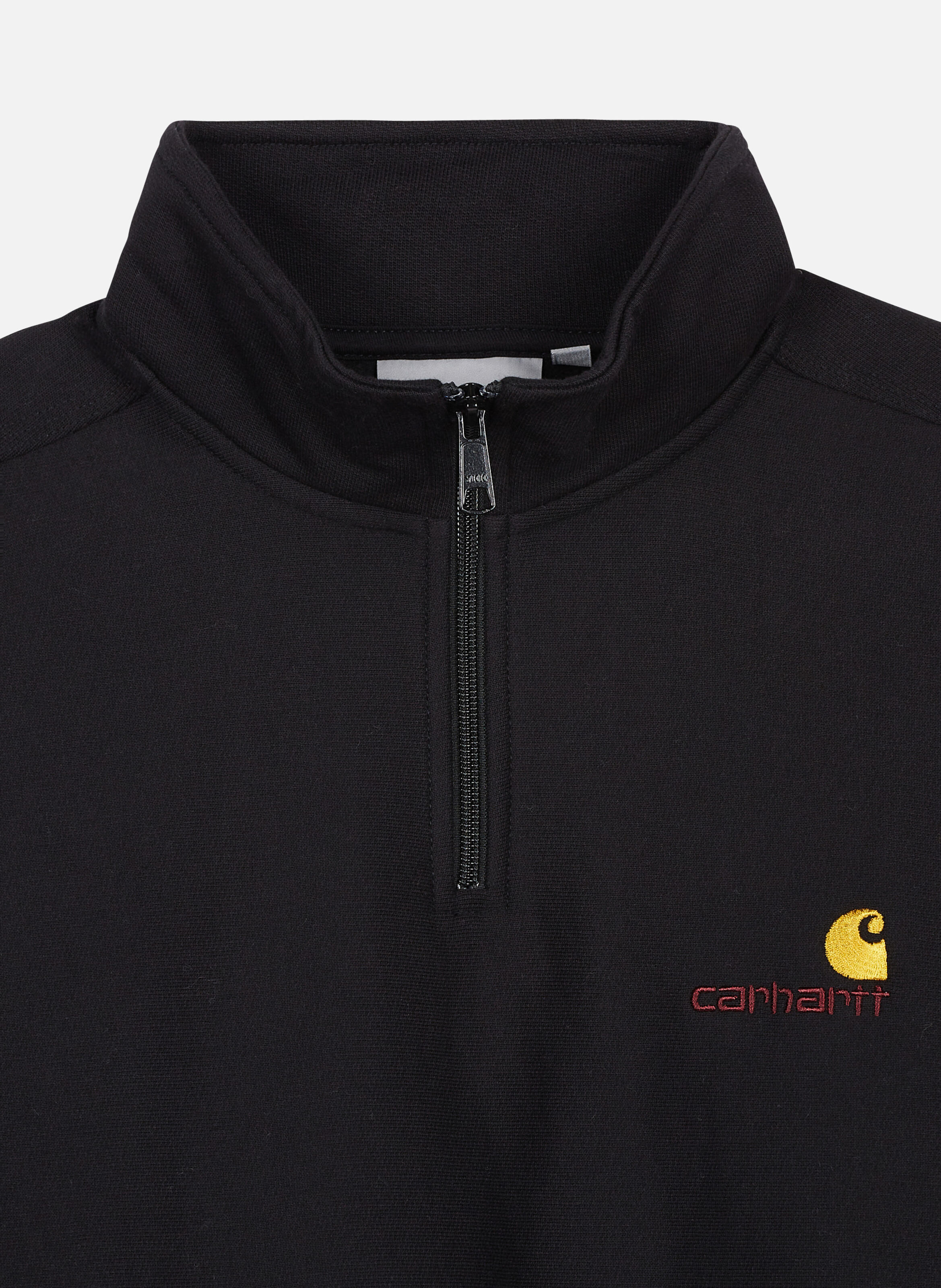 Sweat zippé half zip american script CARHARTT WIP Noir