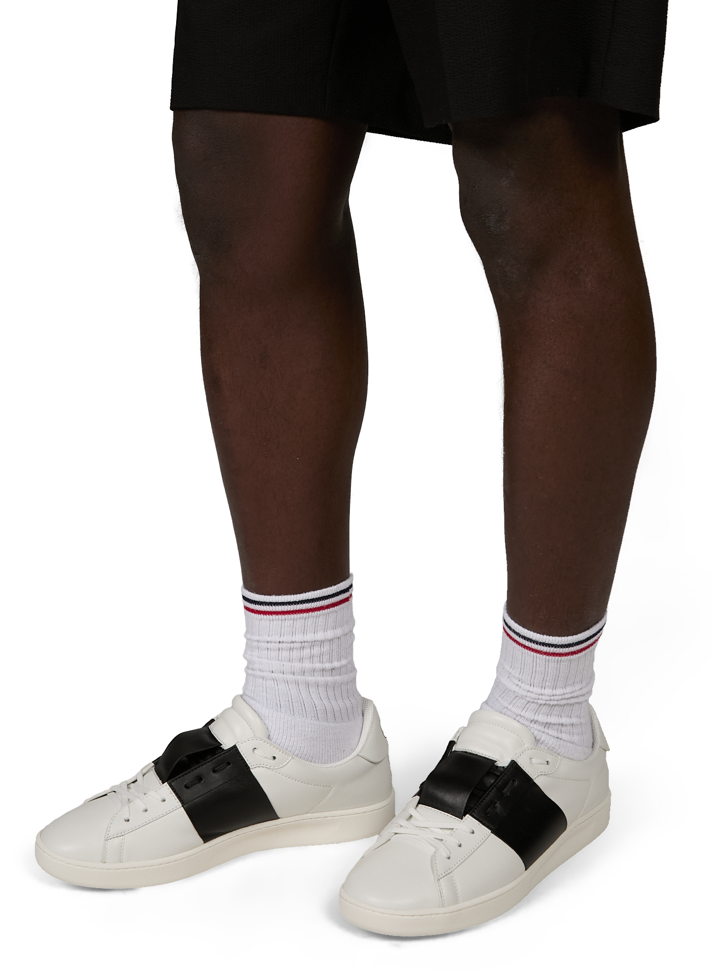 Baskets basses en cuir VALENTINO Blanc