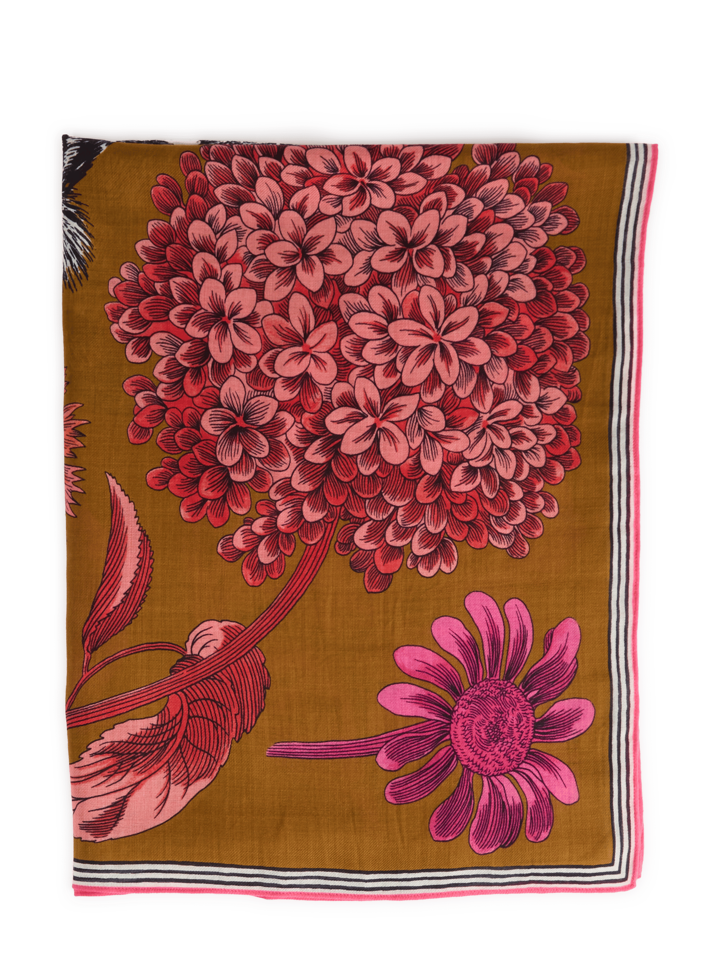 Printed wool GUSTAV scarf INOUI EDITIONS Golden