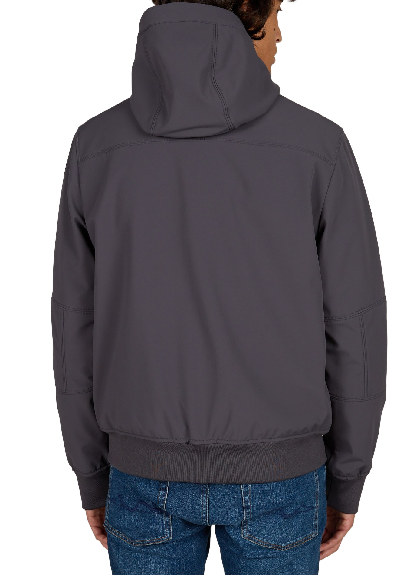 Einfarbige Abner Kapuzenjacke PARAJUMPERS Grau
