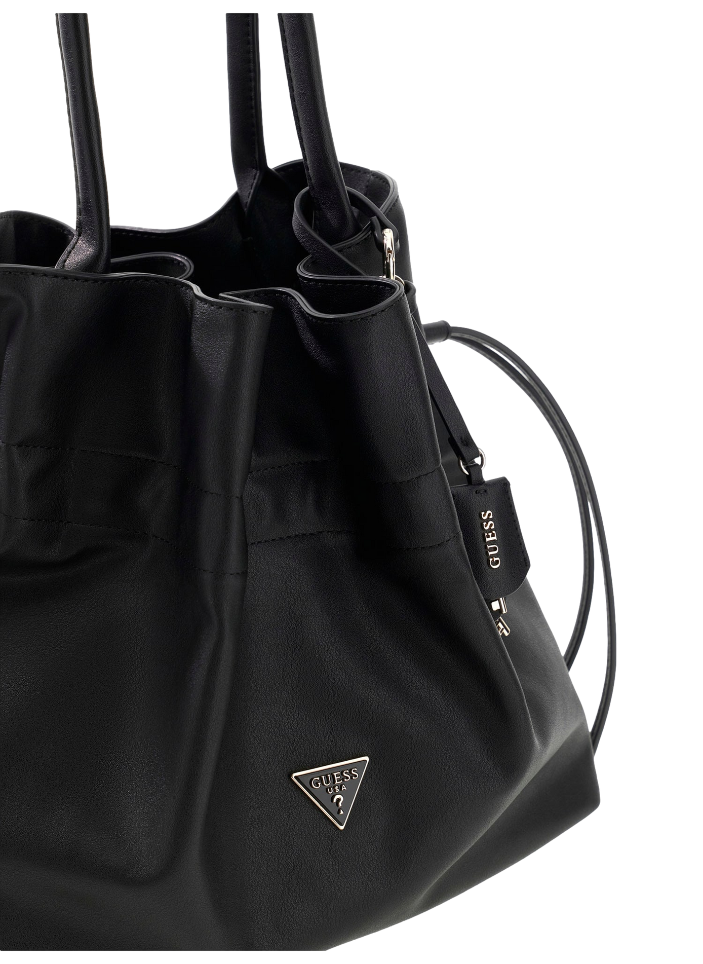 Sac Tote Karima à logo GUESS Zwart