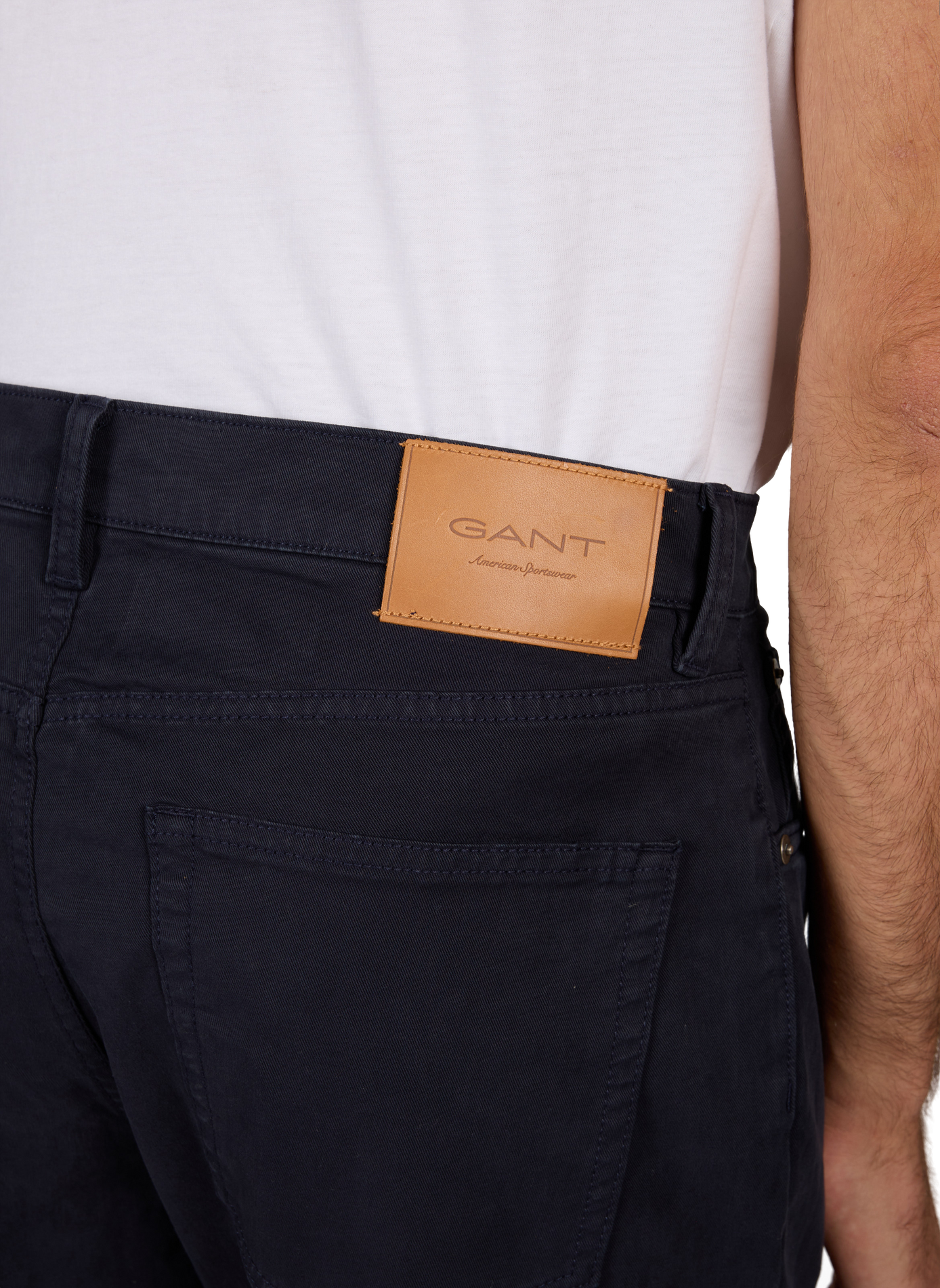 Rechte effen jeans GANT Blauw