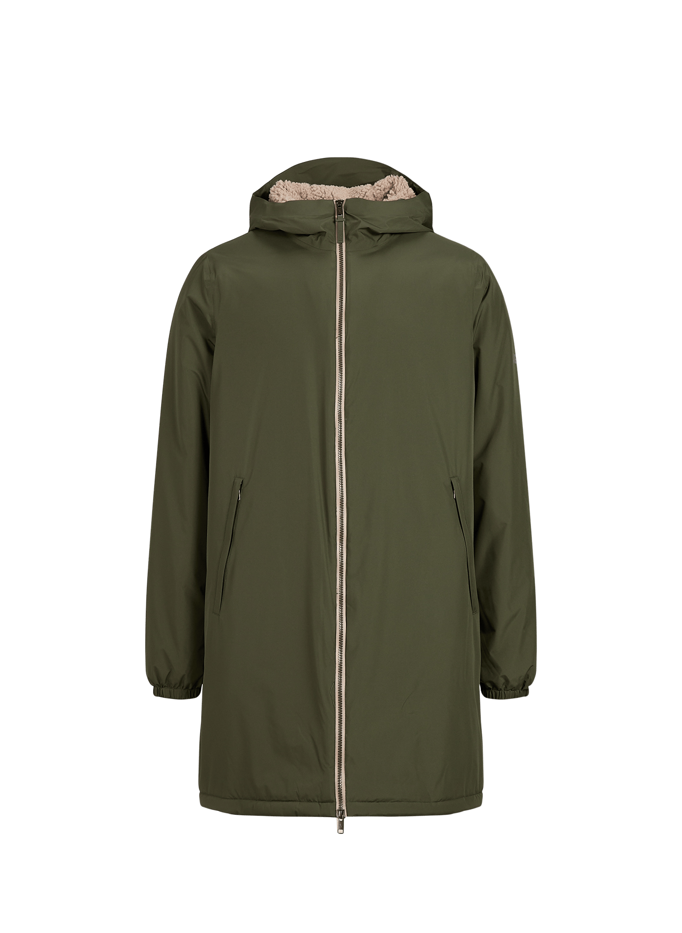 Straight hooded parka AIGLE Khaki