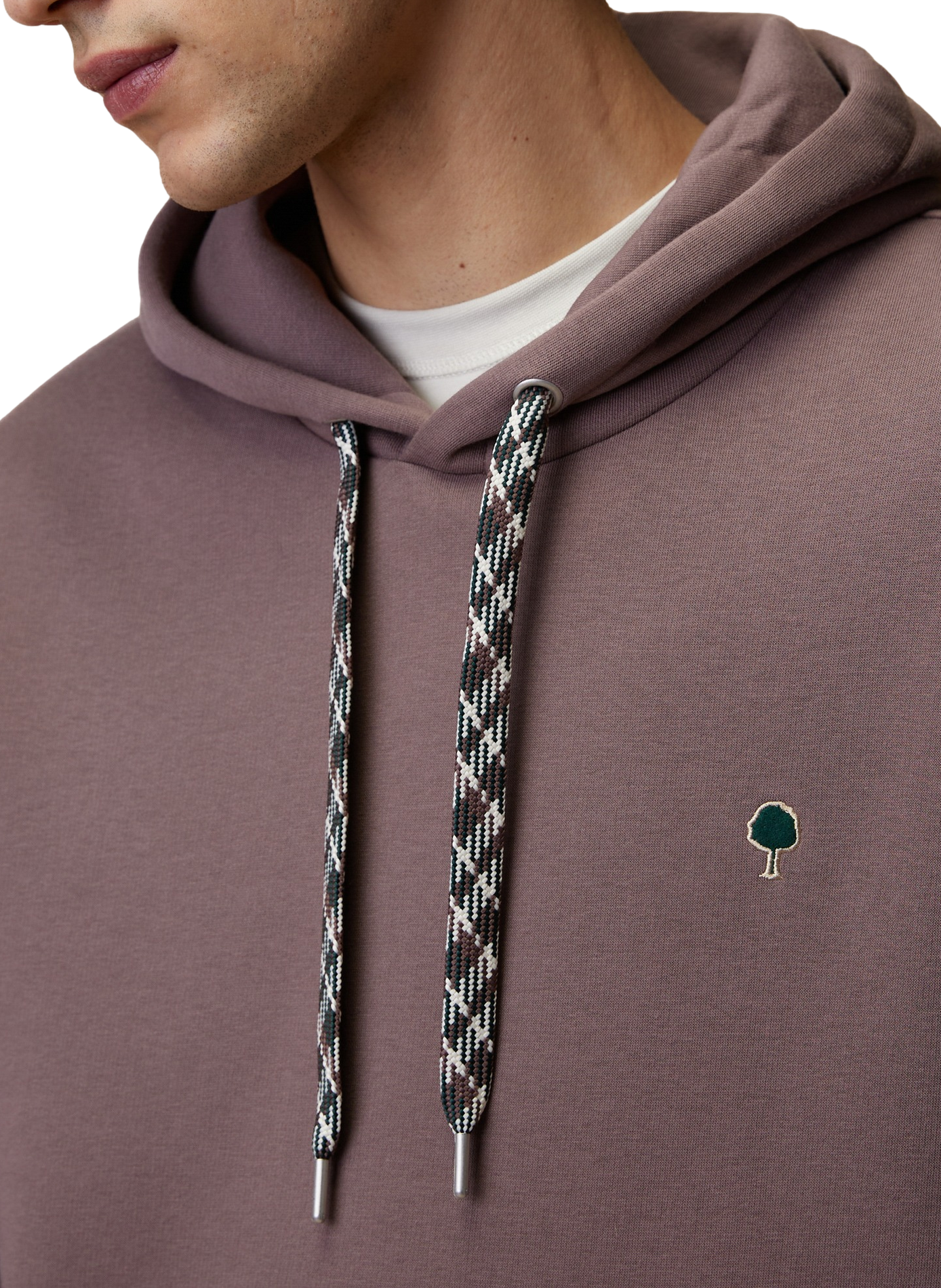 Rechte hoodie-sweatshirt van gemengd katoen FAGUO Rood