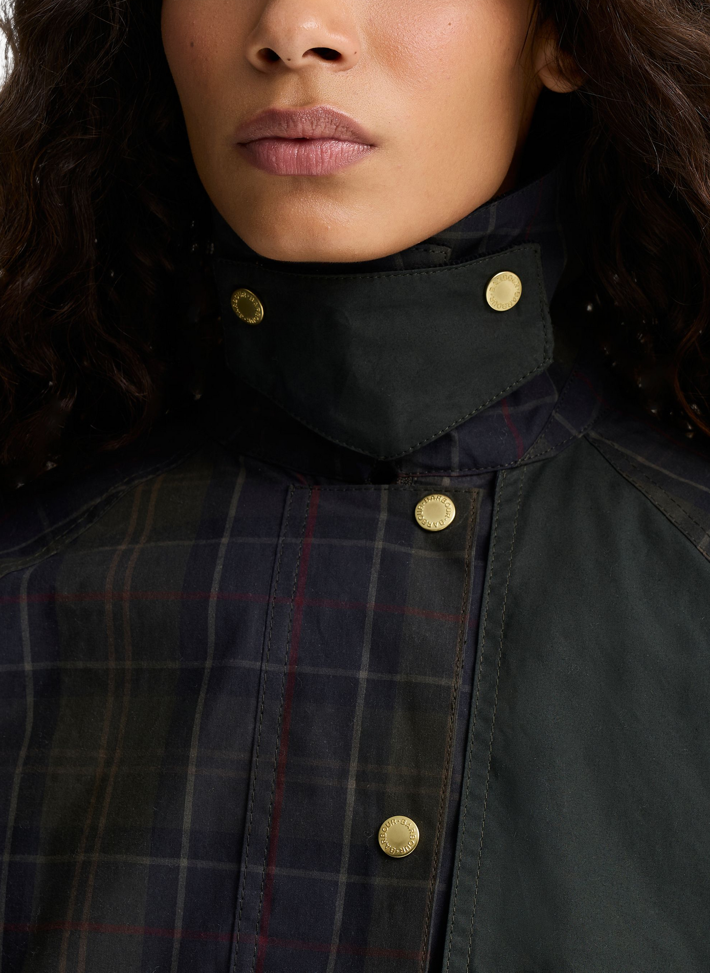 Jacke mit klassischem Baumwollkragen BARBOUR Mehrfarbig