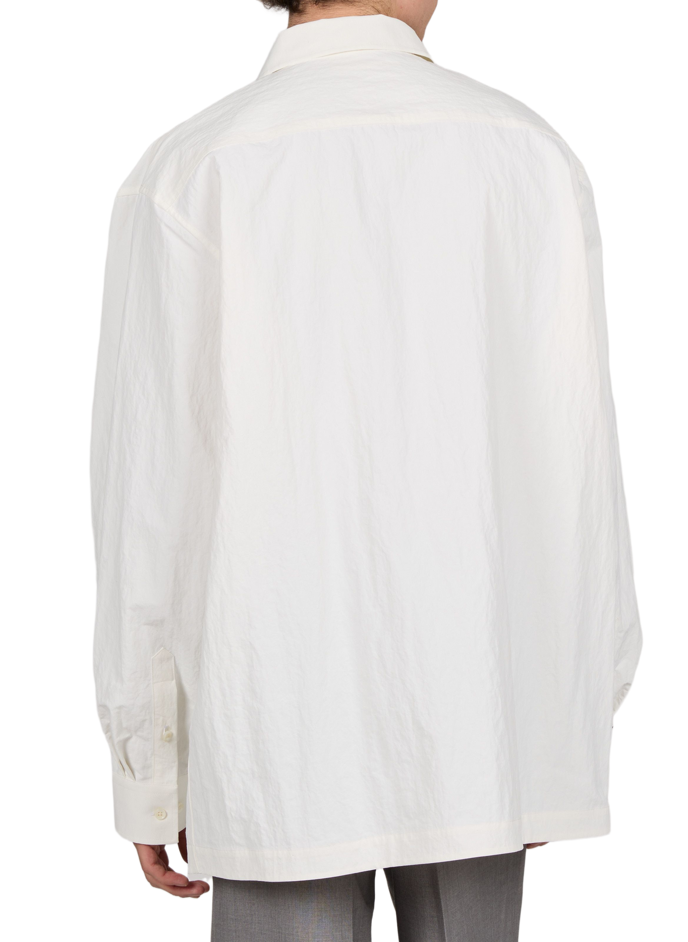 Oversized crinkled-effect shirt SEAN SUEN White