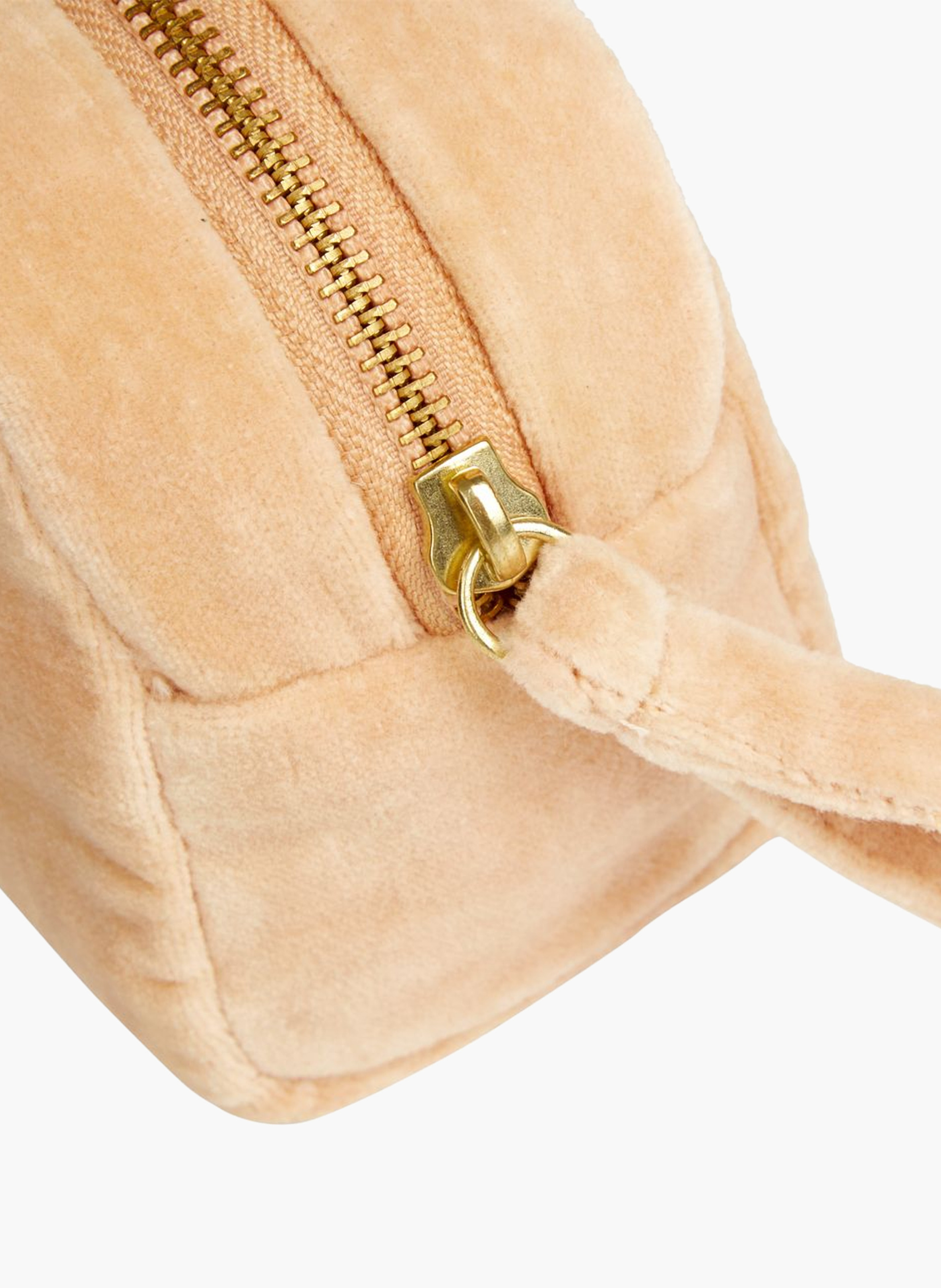 Trousse en velours, romy DESFORGES Orange