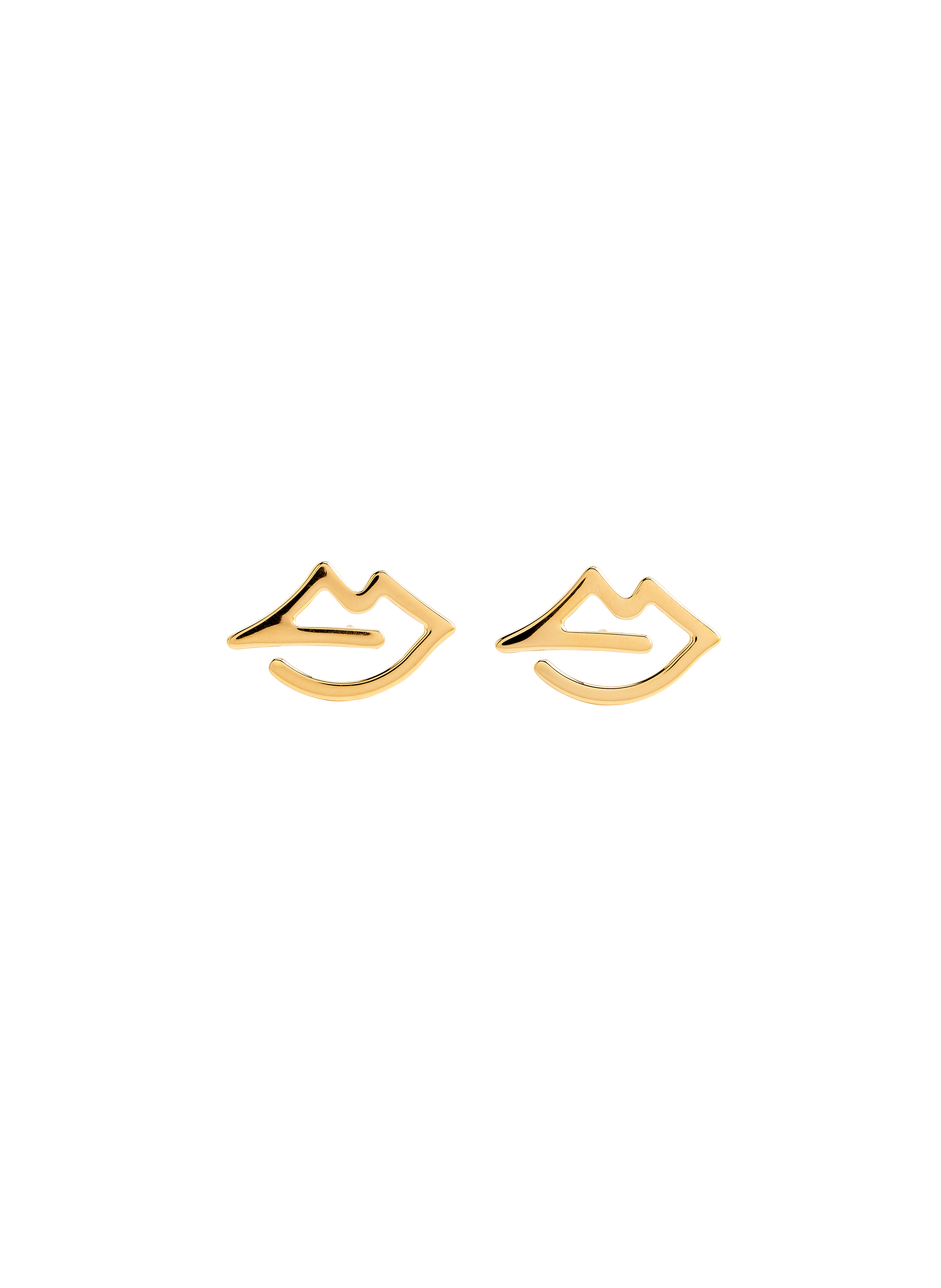 MARA PARIS Boucles d'oreille Lips en vermeil Doré