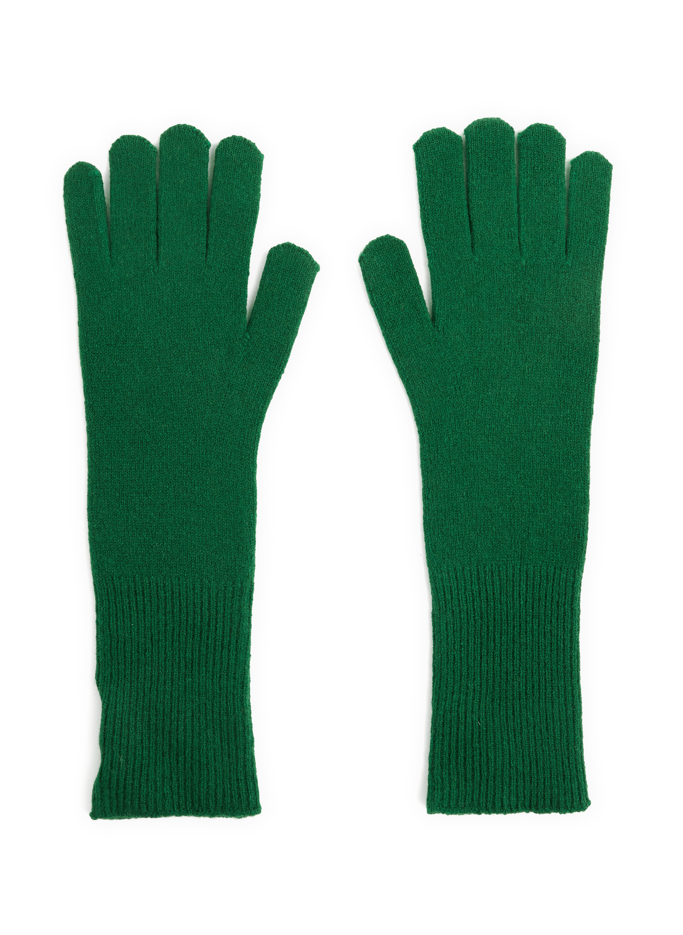 BECKSÖNDERGAARD Gants long en laine mélangé Vert