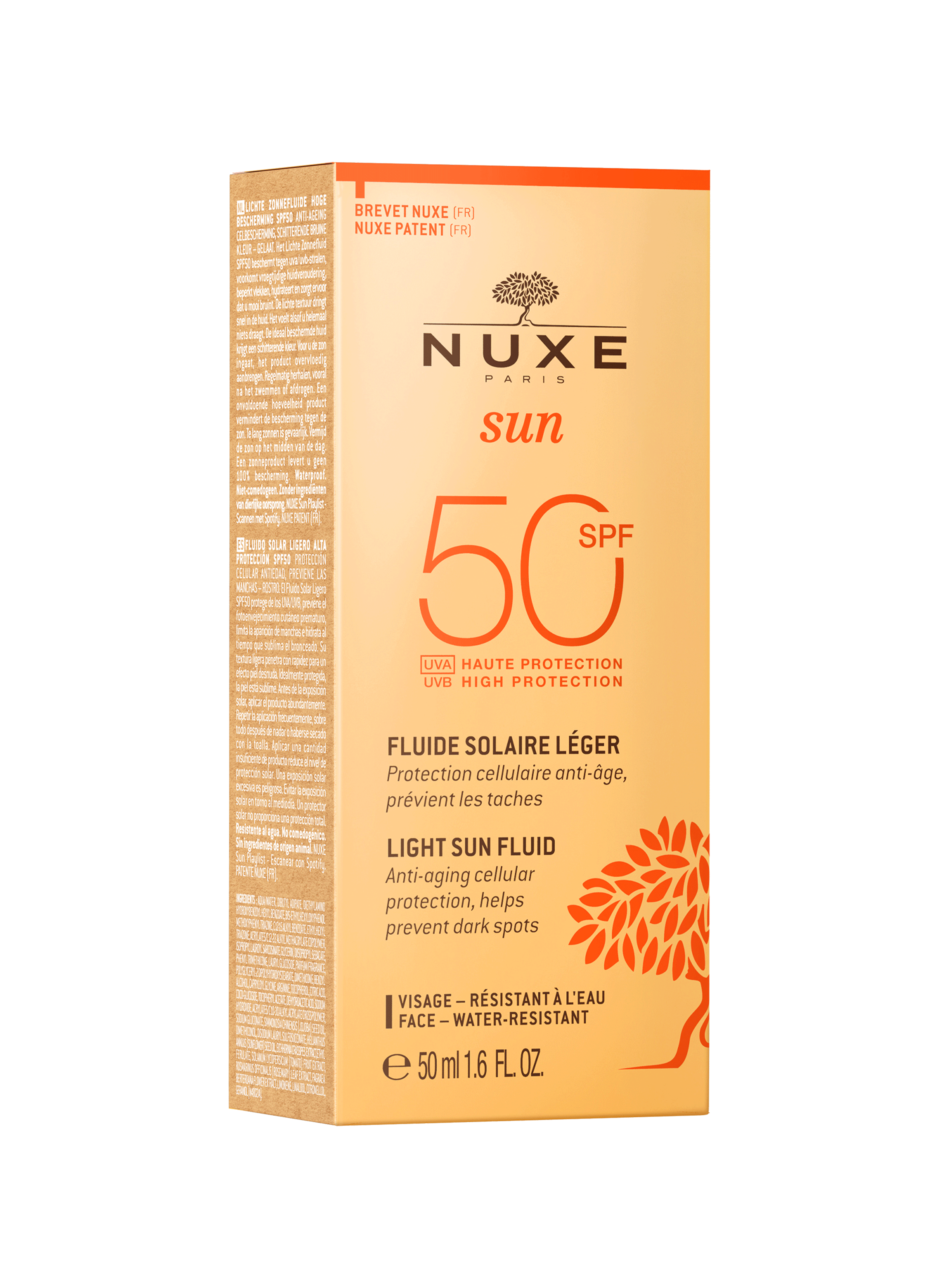 Light Sun Fluid High Protection SPF 50 for the face NUXE No color