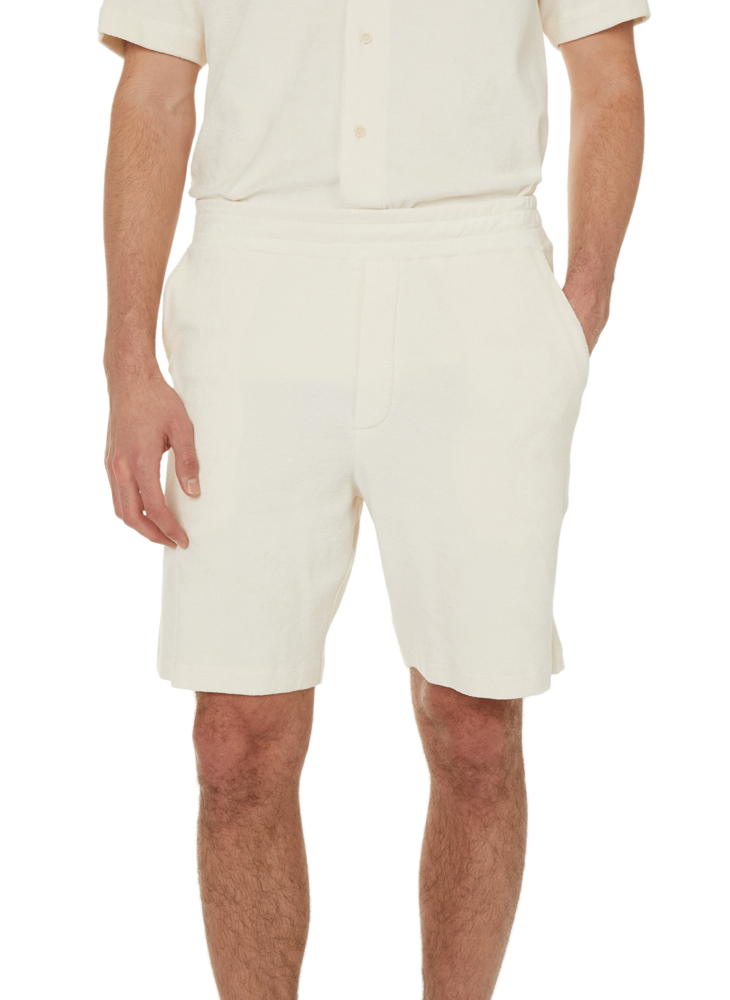 Short Dong en coton éponge  SAISON 1865 Beige