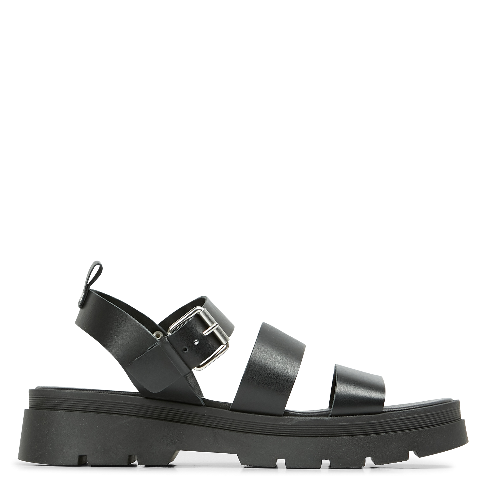 Sandales à plateforme en cuir priame JONAK Noir