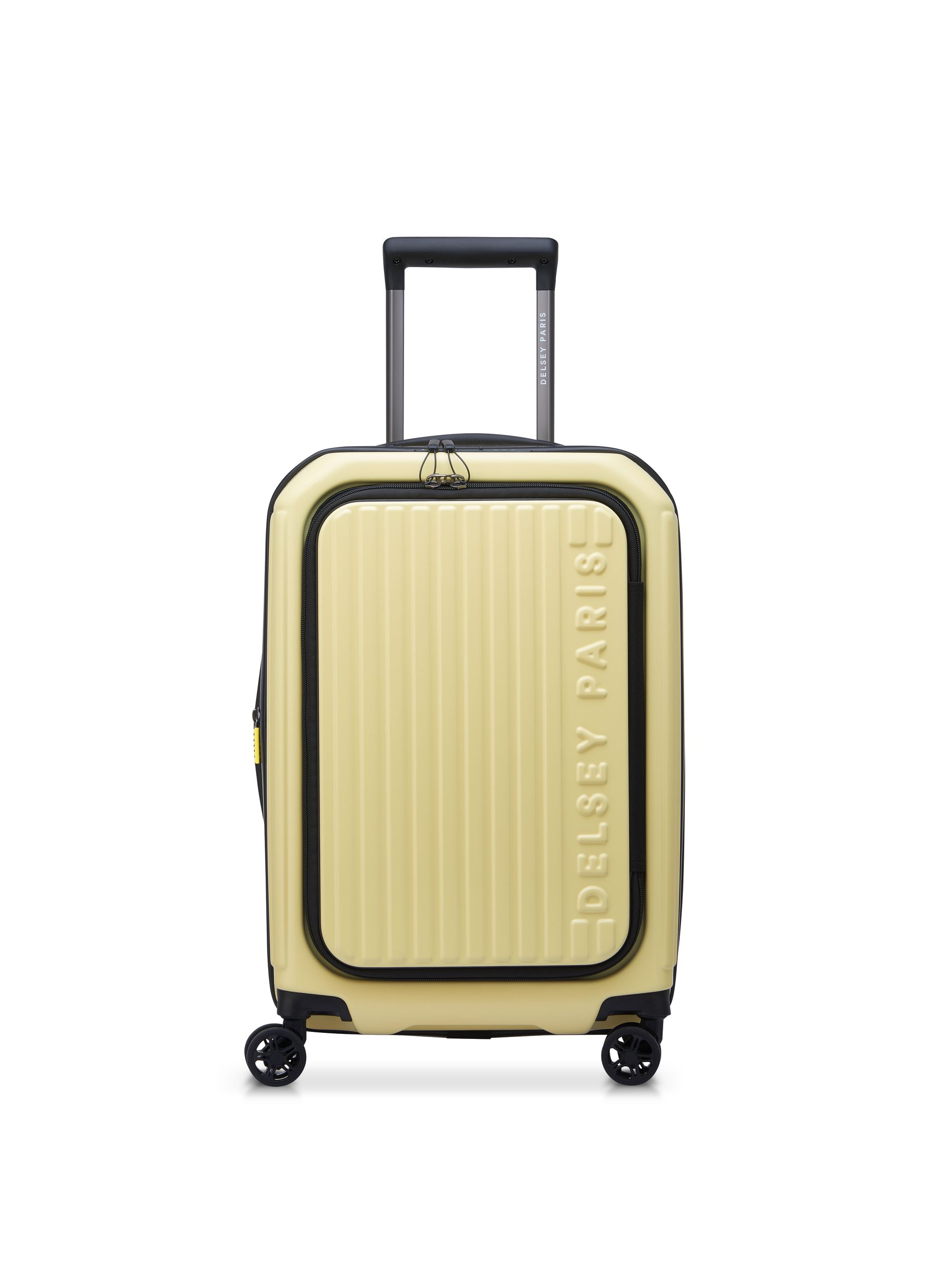 Valise cabine rigide taille s - securitime zip DELSEY PARIS Jaune