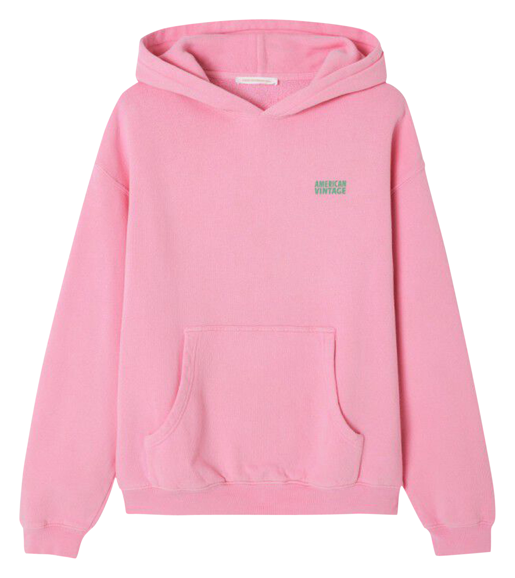 Sweat ample molletonné à capuche en coton izubird AMERICAN VINTAGE Rose