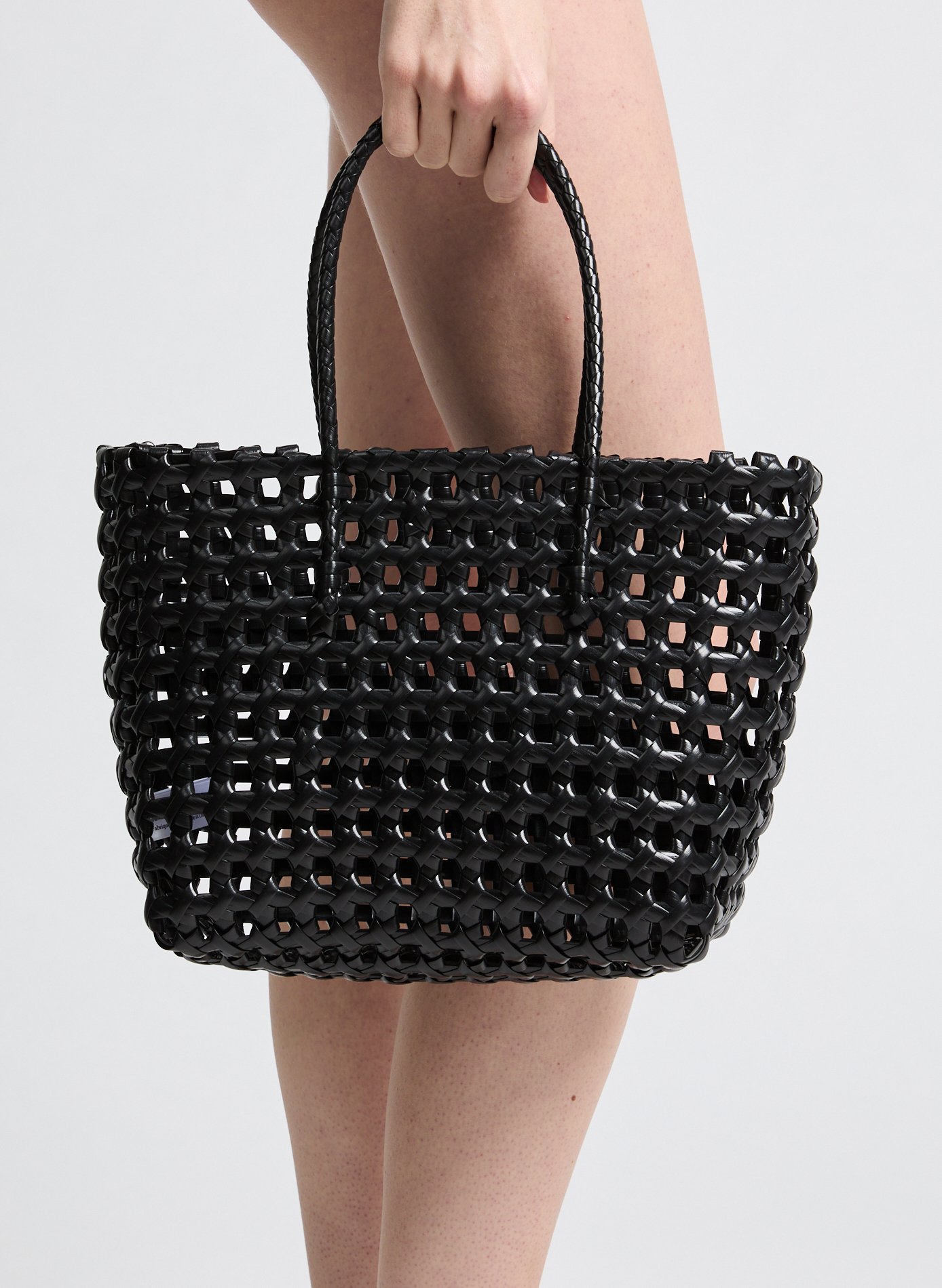 Sac cabas tressé AU PRINTEMPS PARIS Noir