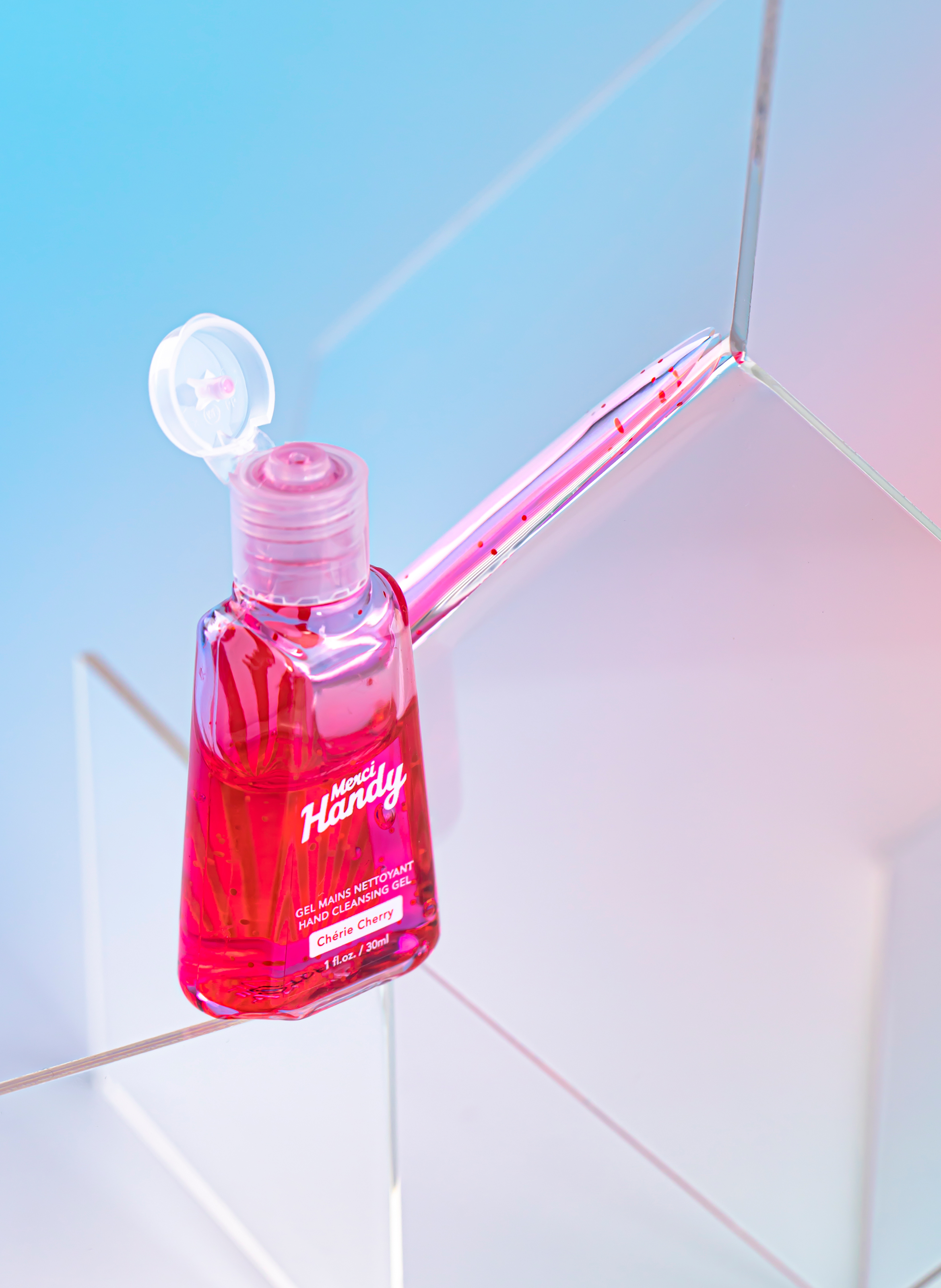 Hand cleansing gel - Cherry darling MERCI HANDY No color