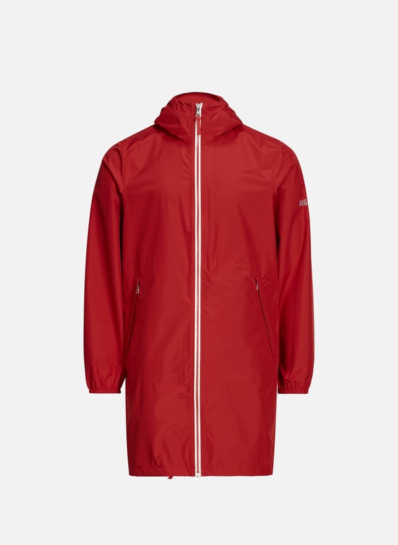 Long and foldable raincoat Red by AIGLE AIGLE Long and foldable raincoat Red