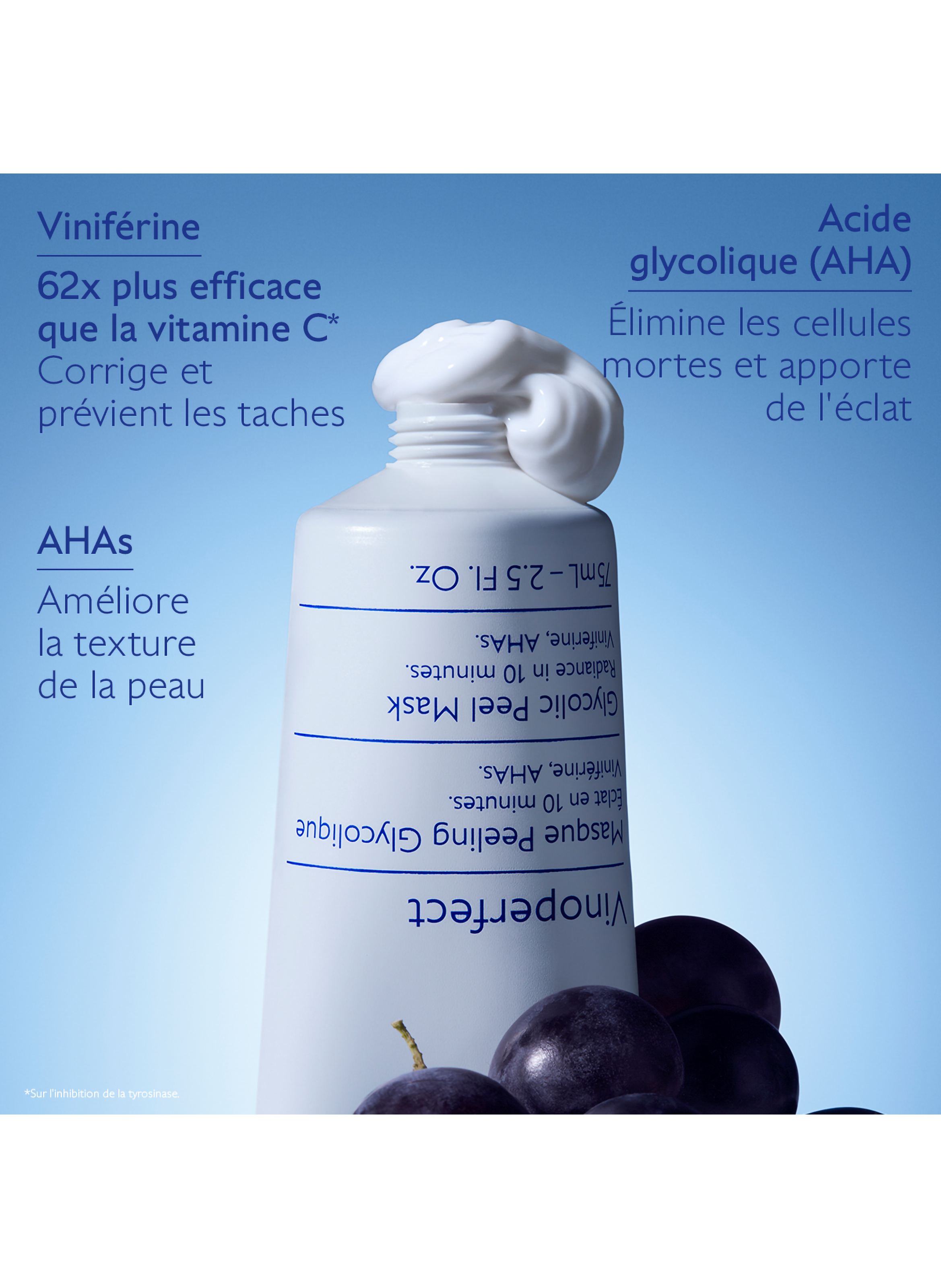 Vinoperfect Masque Peeling Glycolique CAUDALIE No color