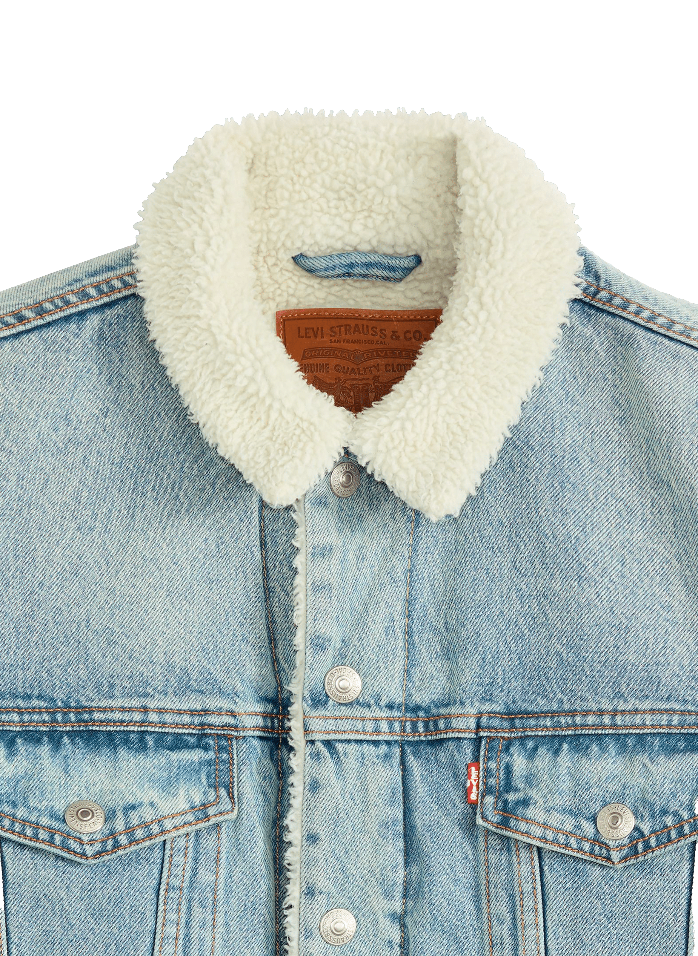 Fleece-lined denim jacket LEVI'S Blue