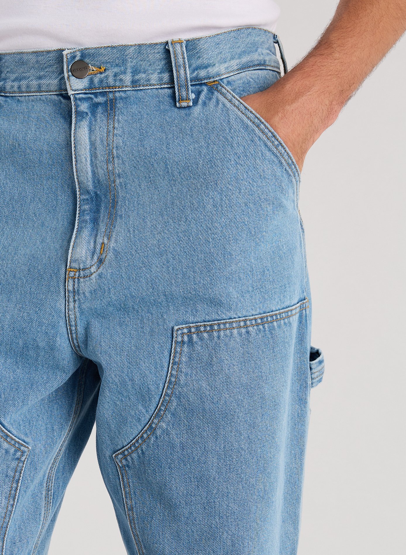 Straight cotton jeans CARHARTT WIP Blue