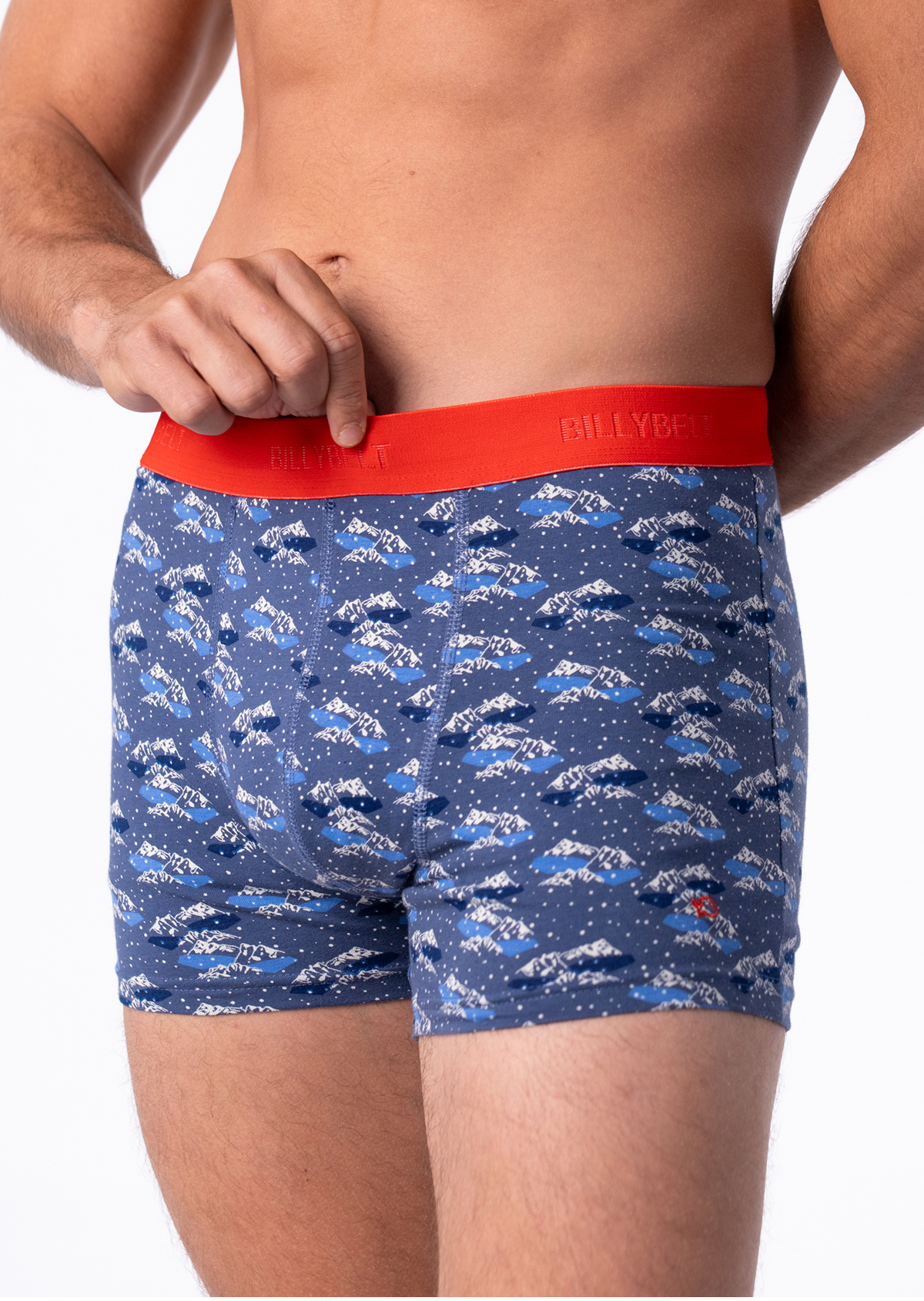 Boxer en coton biologique BILLYBELT Bleu