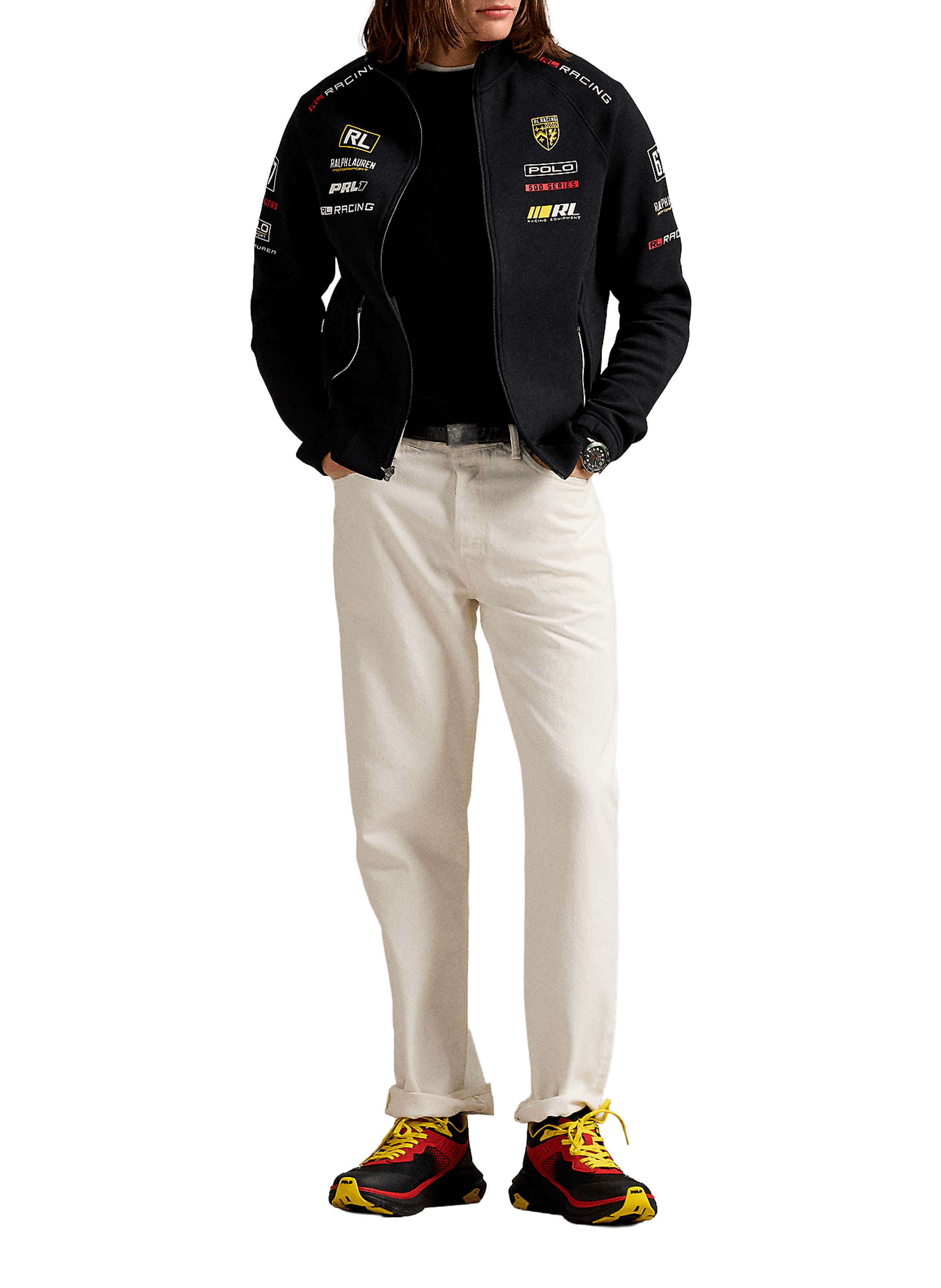 Athletic mesh jacket POLO RALPH LAUREN Black