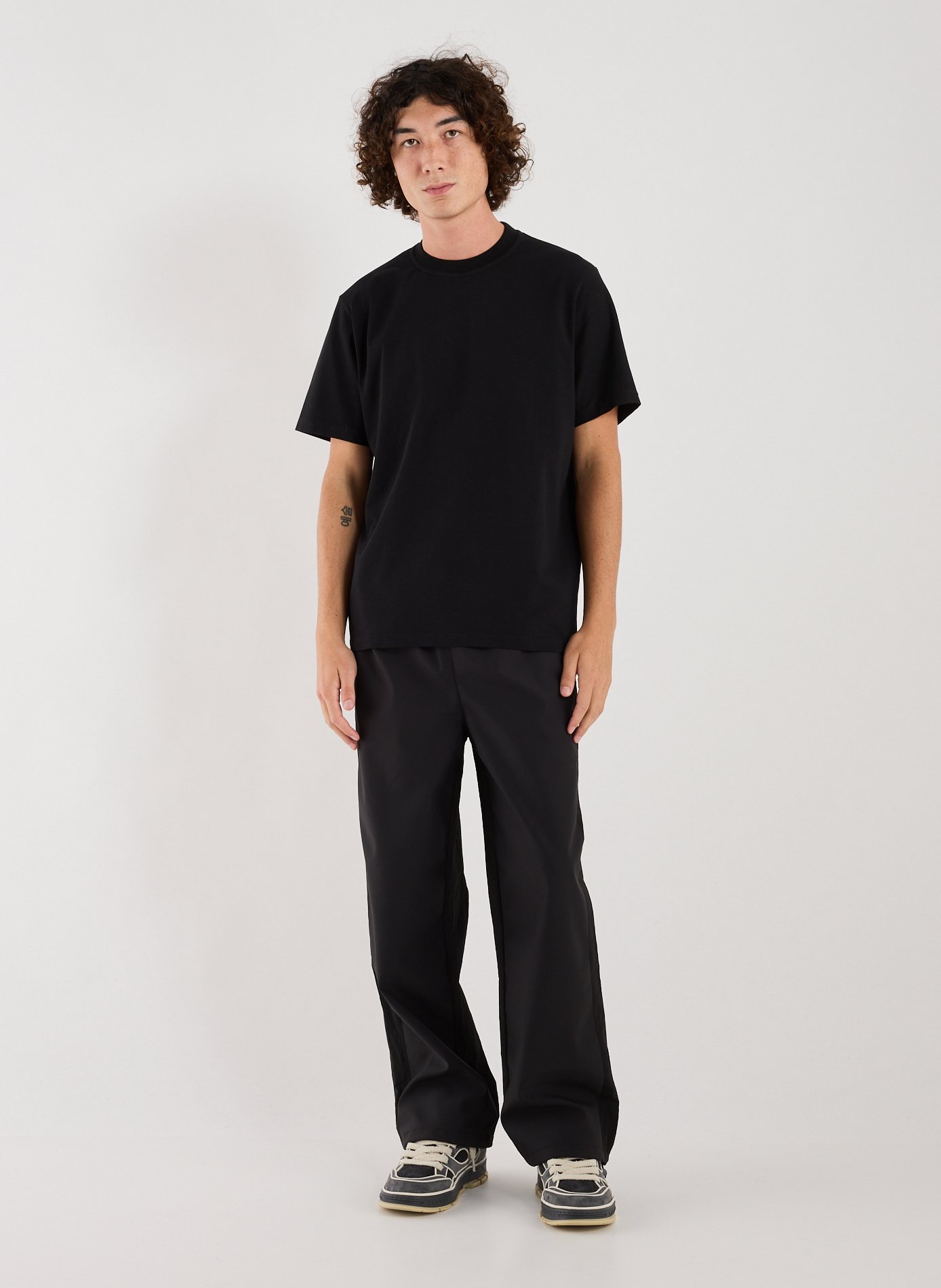 Straight printed cotton T-shirt ARTE ANTWERP Black