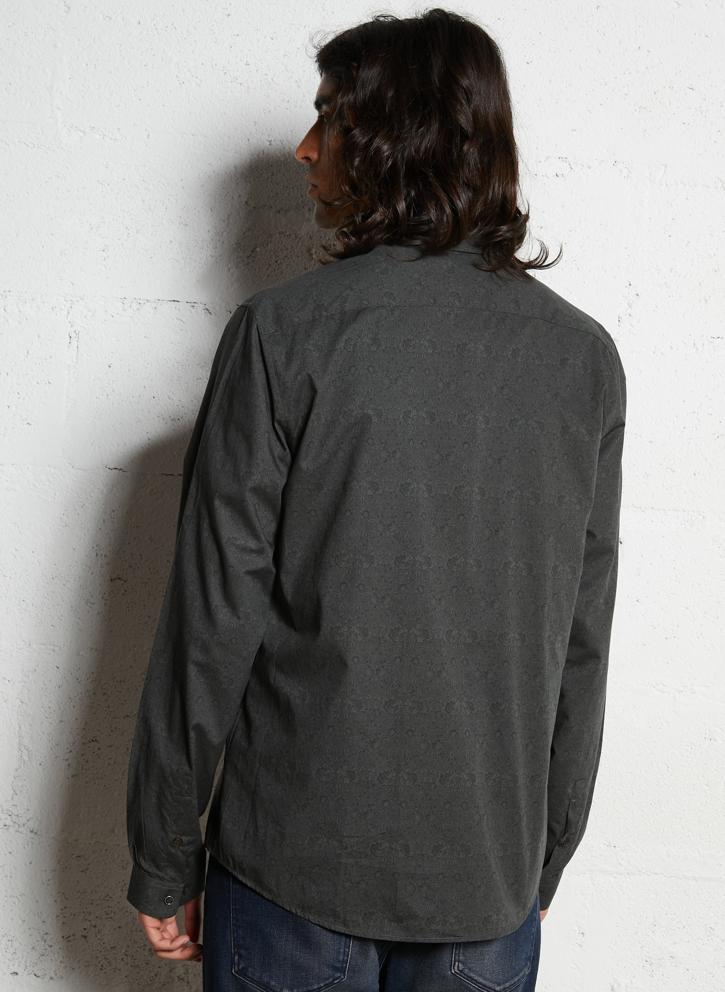 Chemise regular en coton IKKS Kaki