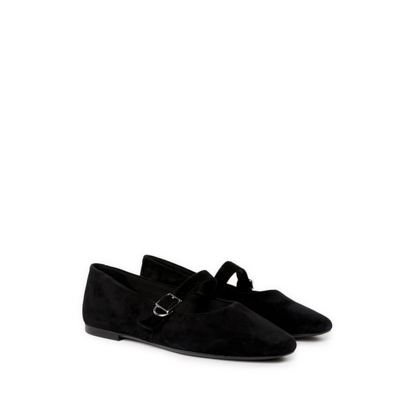Ballerines à bride en cuir