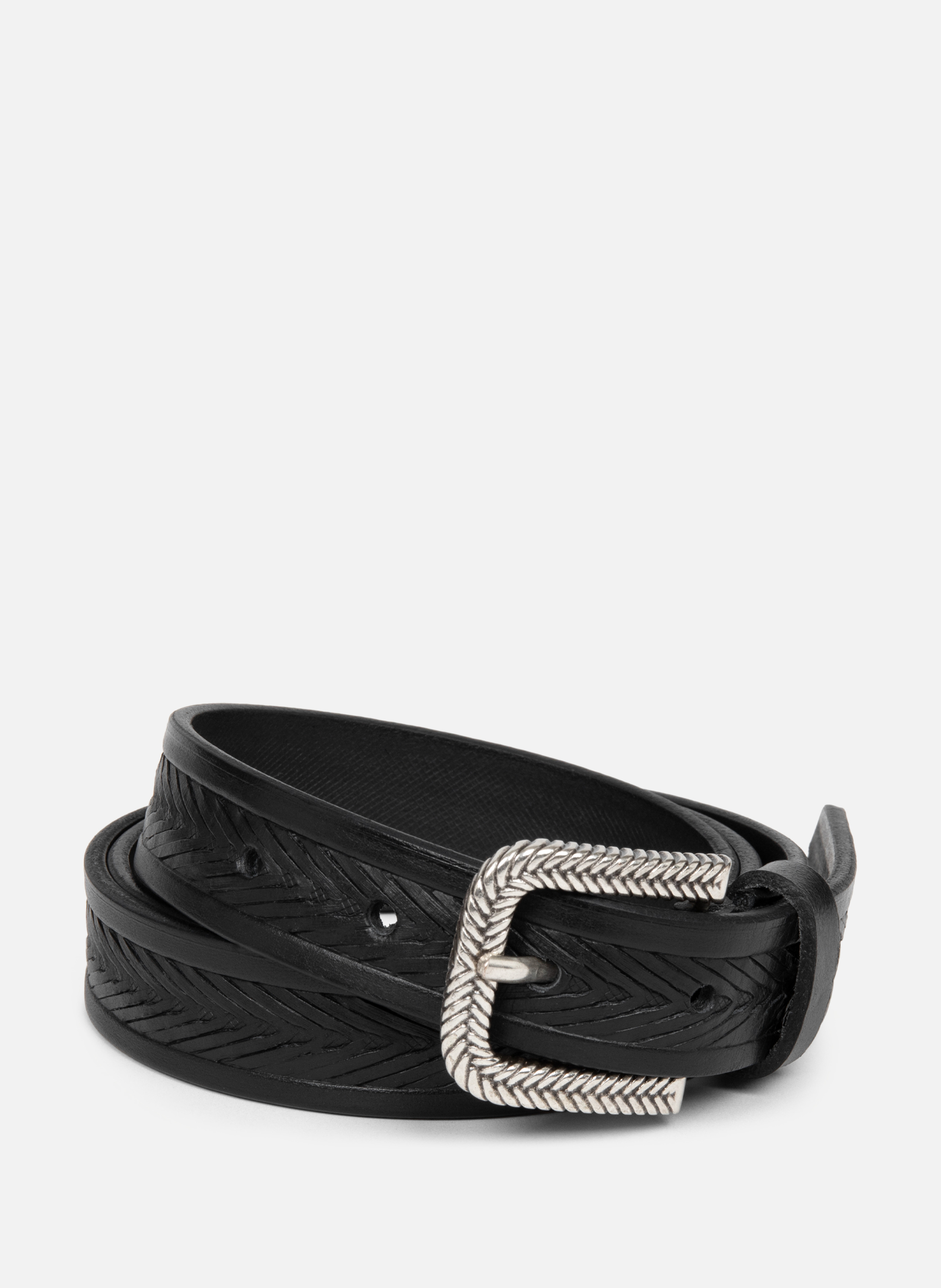 Belt - Ceinture Cuir Végétal Femme LANCASTER Black