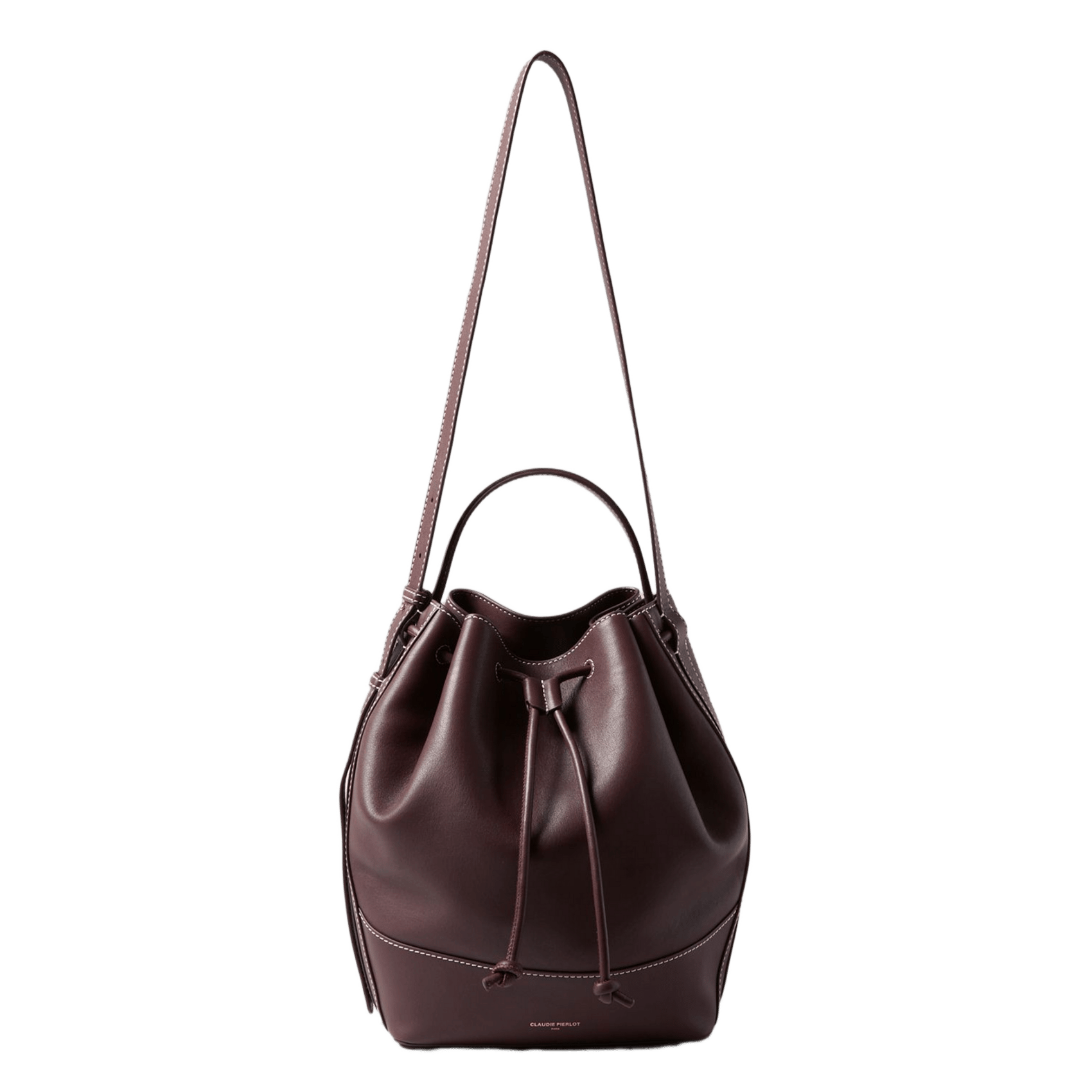 Sac sceau bandoulière en cuir CLAUDIE PIERLOT Rouge