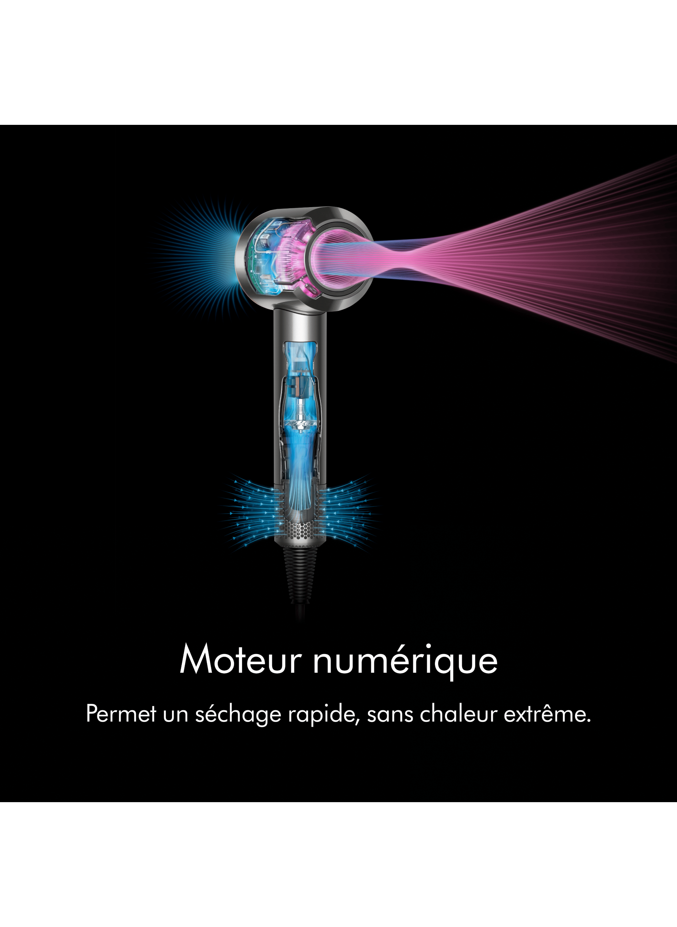 Supersonic™ Curly to Frizzy Hair Blue Copper DYSON No color