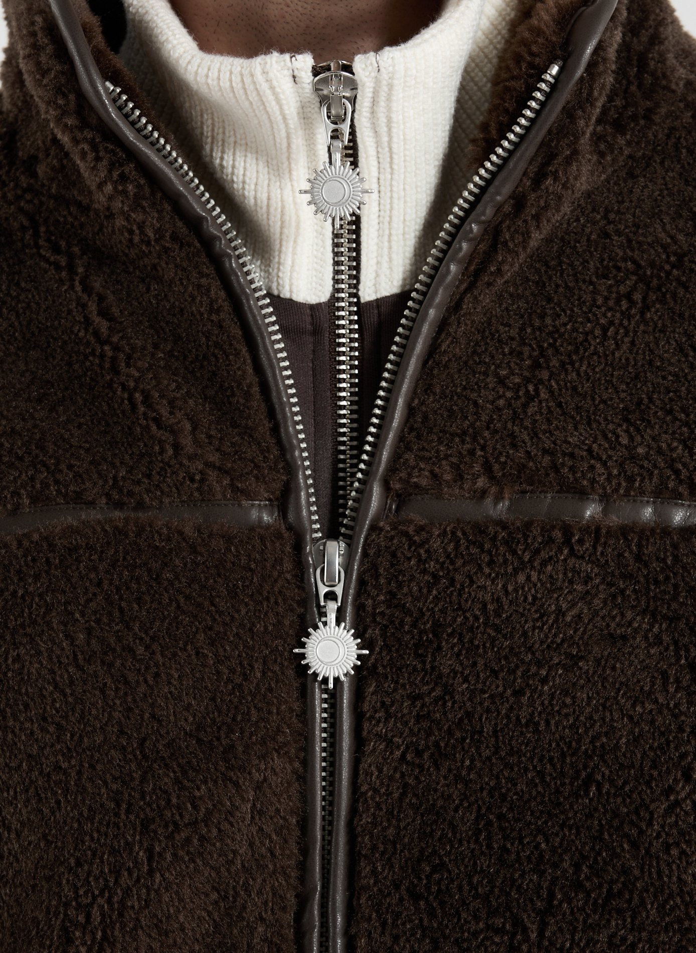 Fluffy sweatshirt CALEB Brown