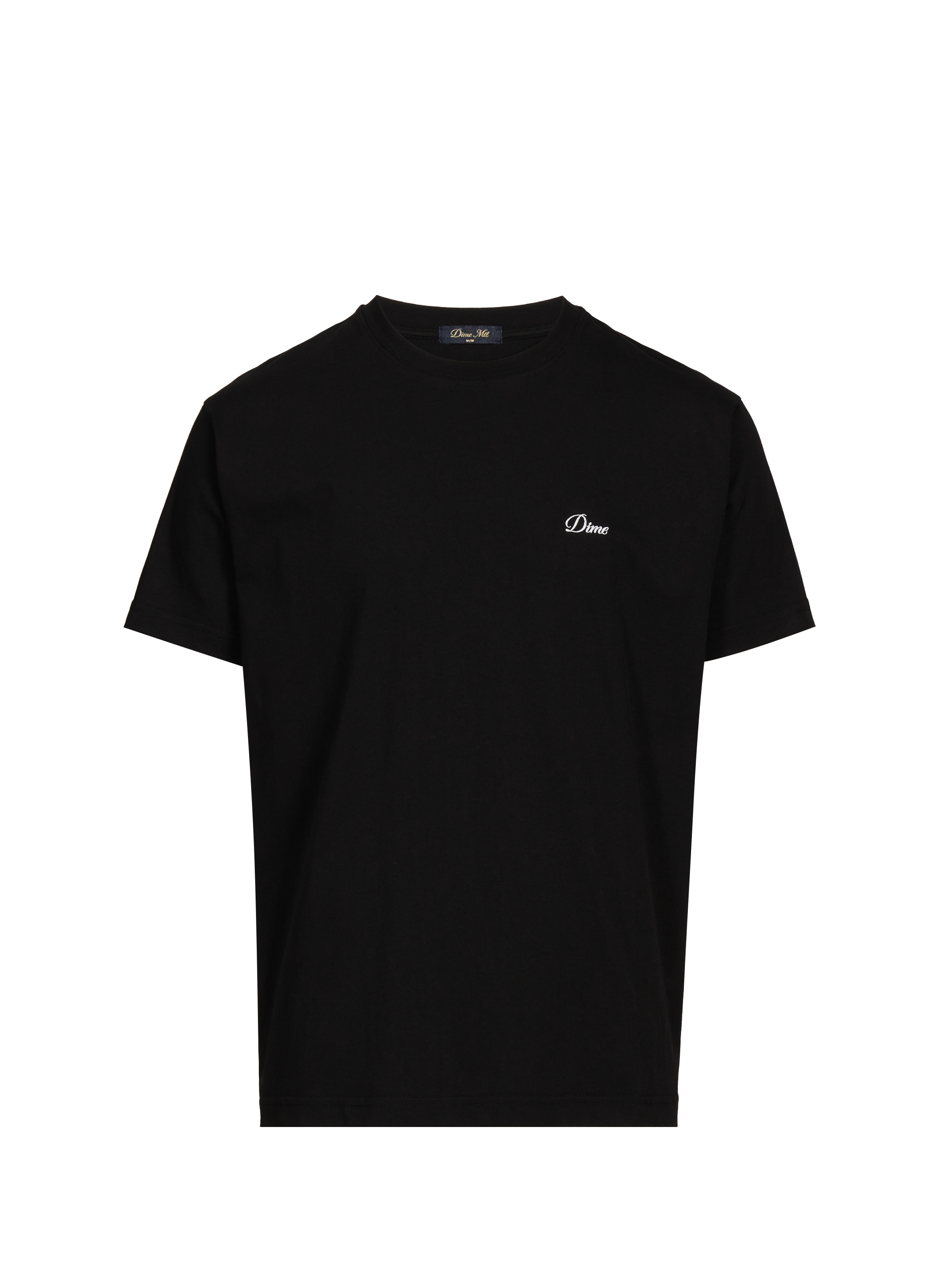 T-shirt col rond en coton DIME Noir
