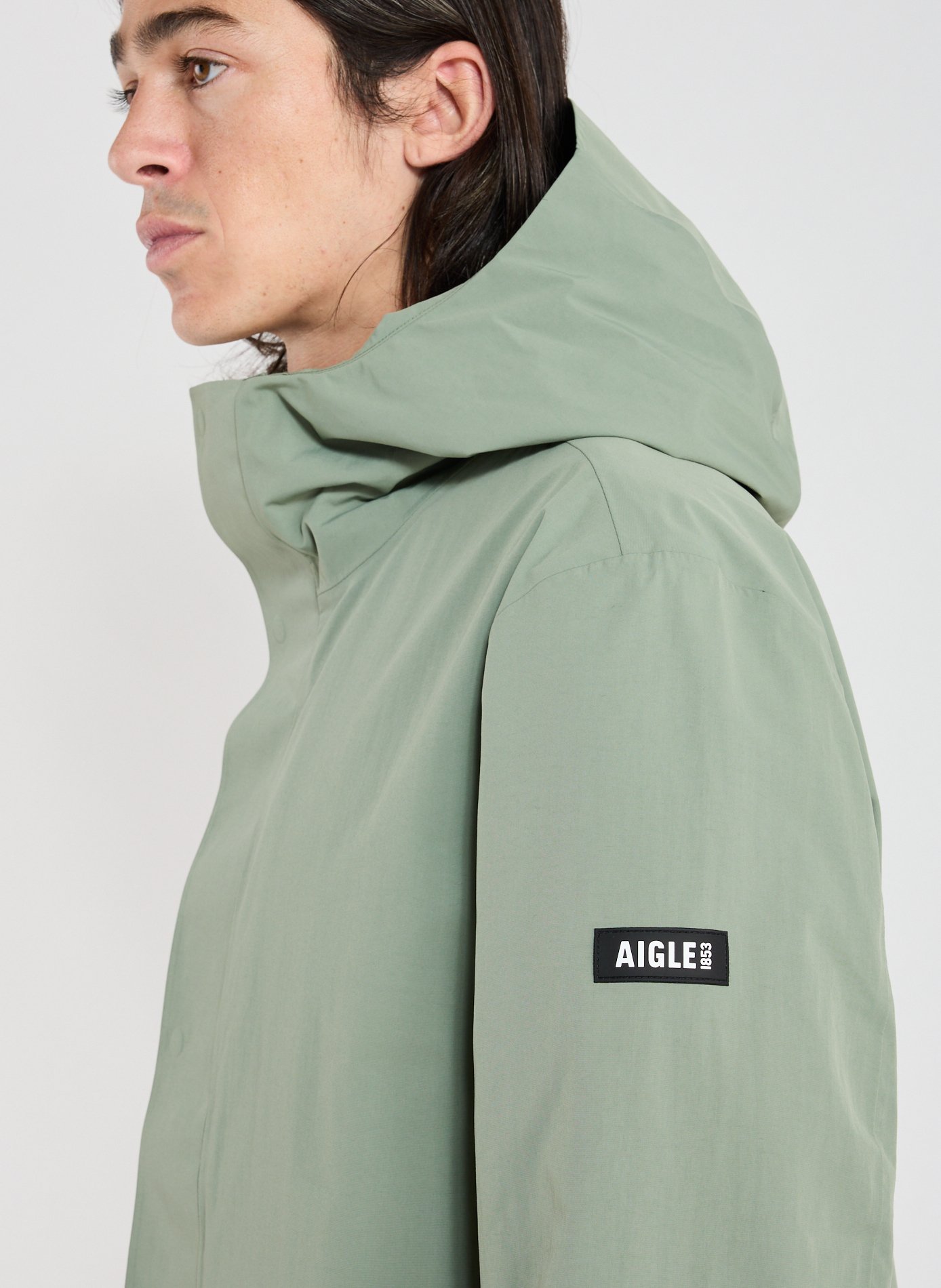 Long cut parka AIGLE Green