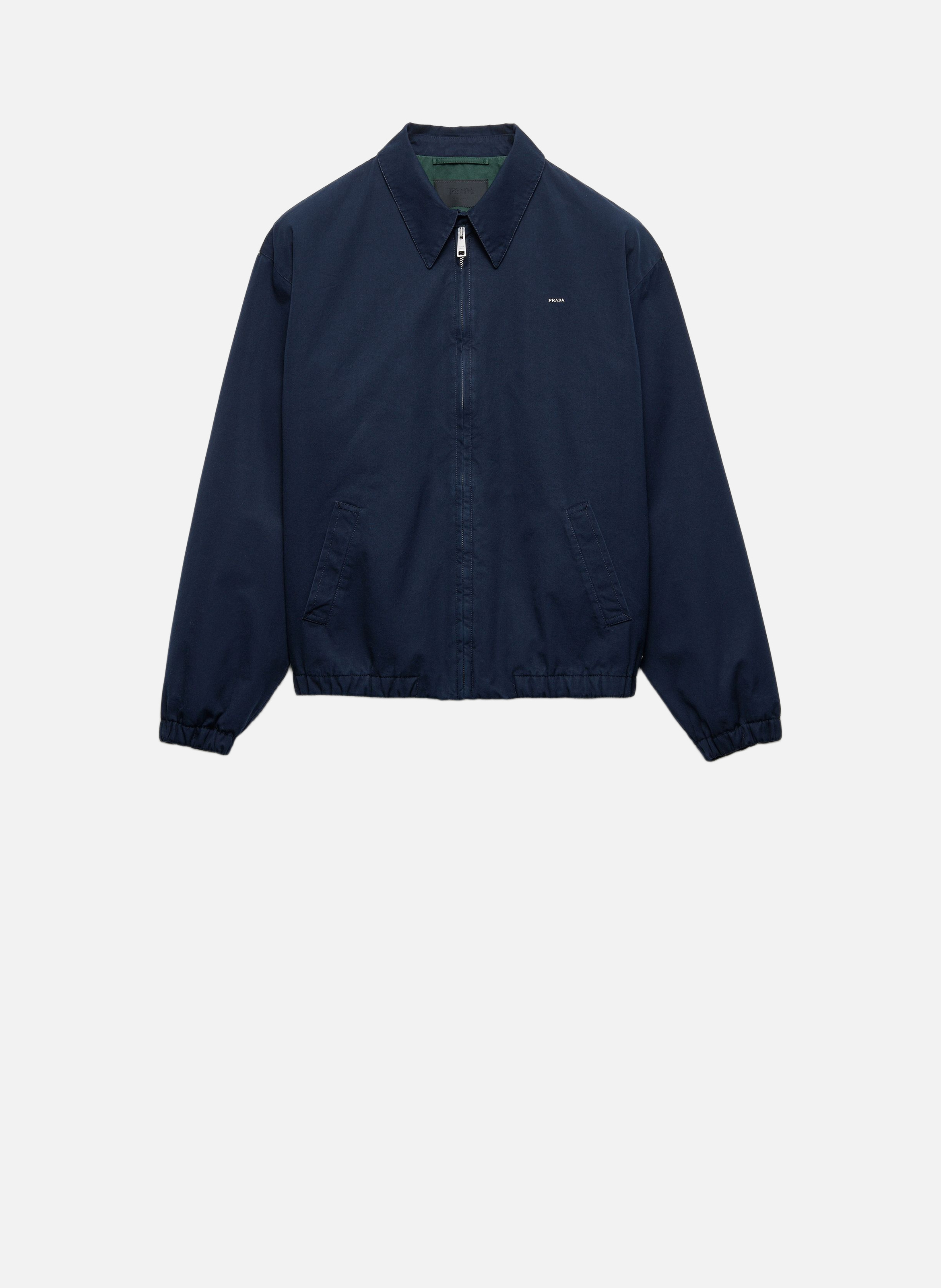 Veste en coton PRADA Bleu