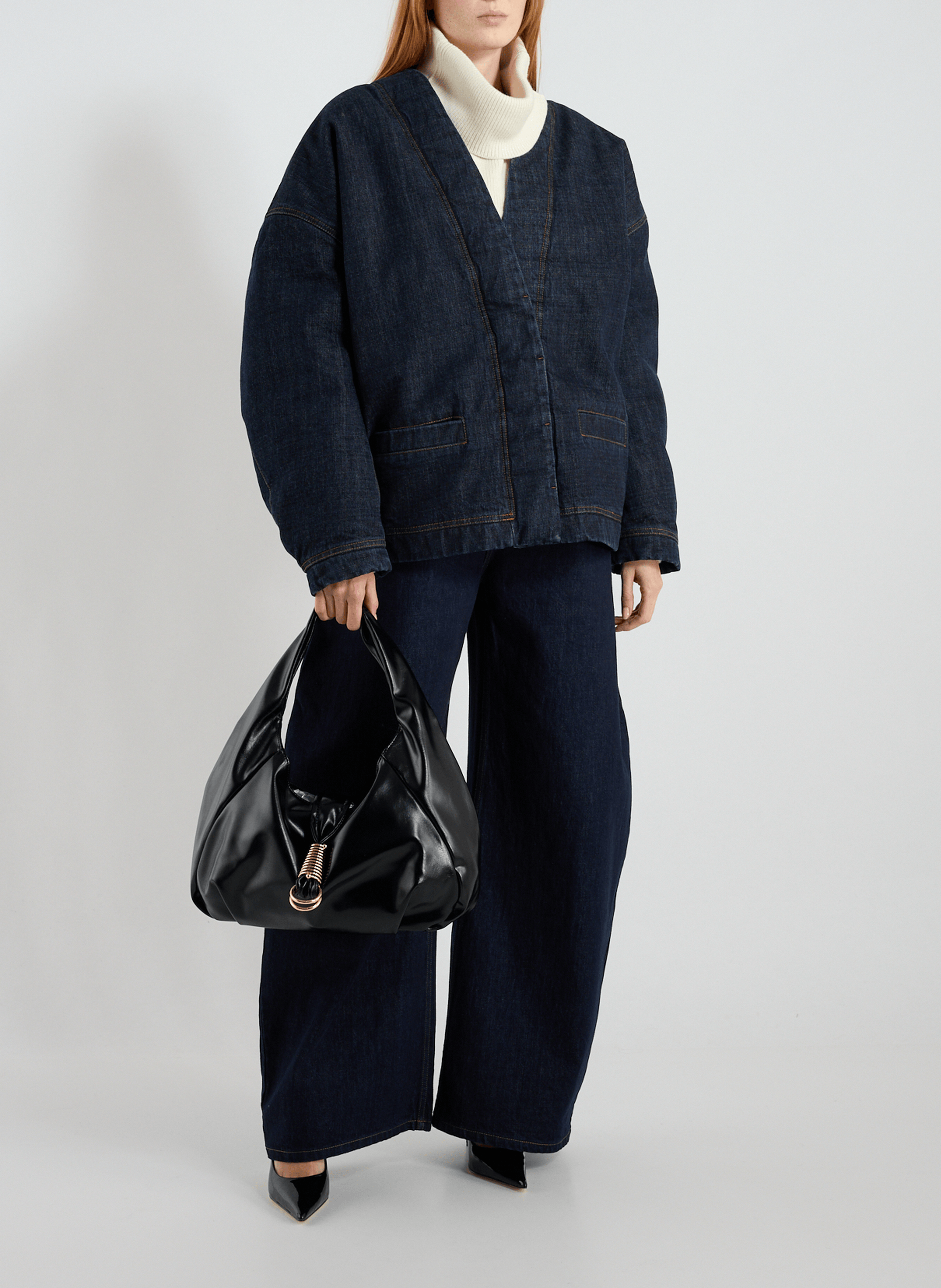 Solid color shoulder bag TOPSHOP Black