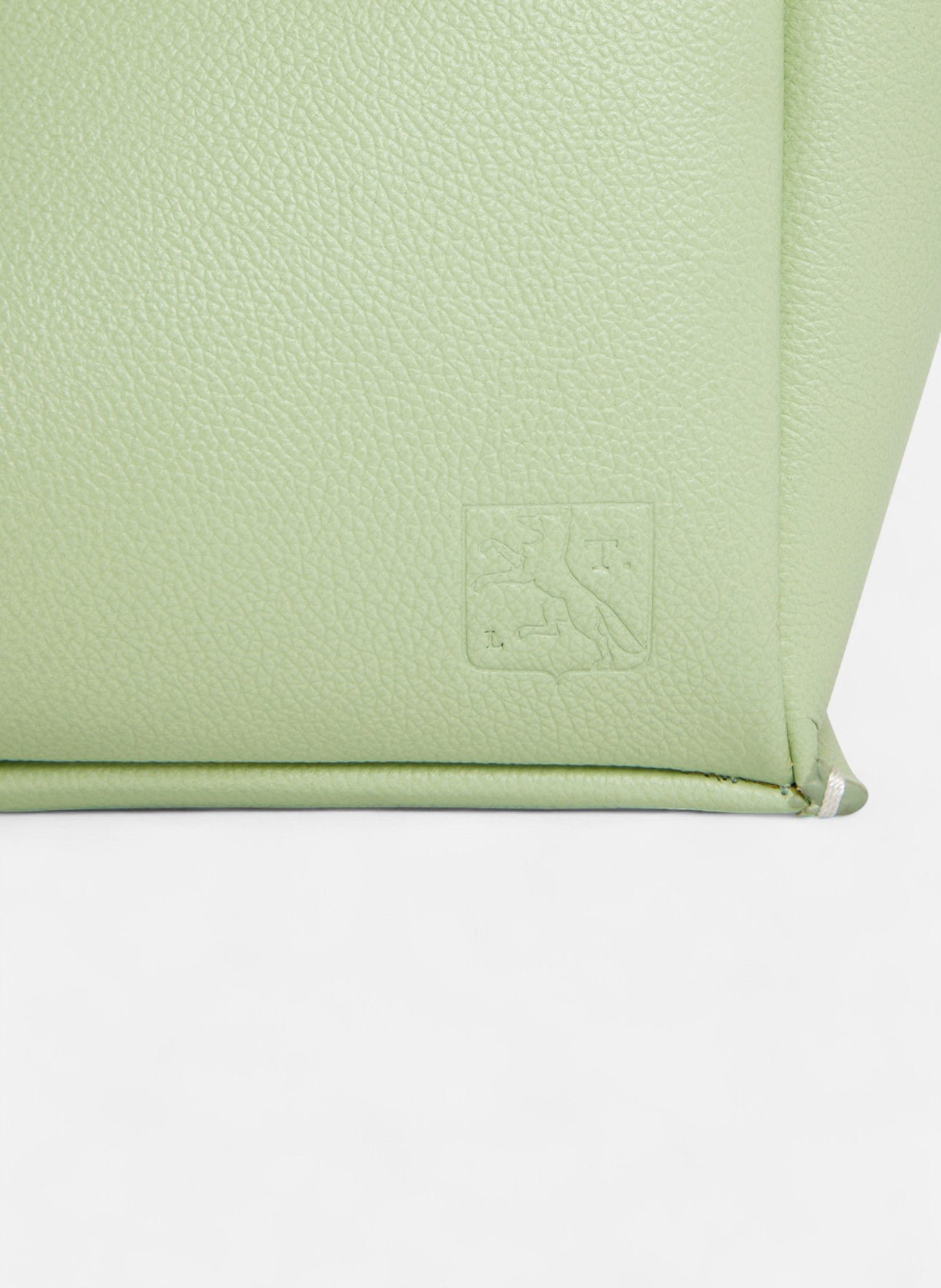 Petit sac à main Elena en cuir grainé LE TANNEUR Vert