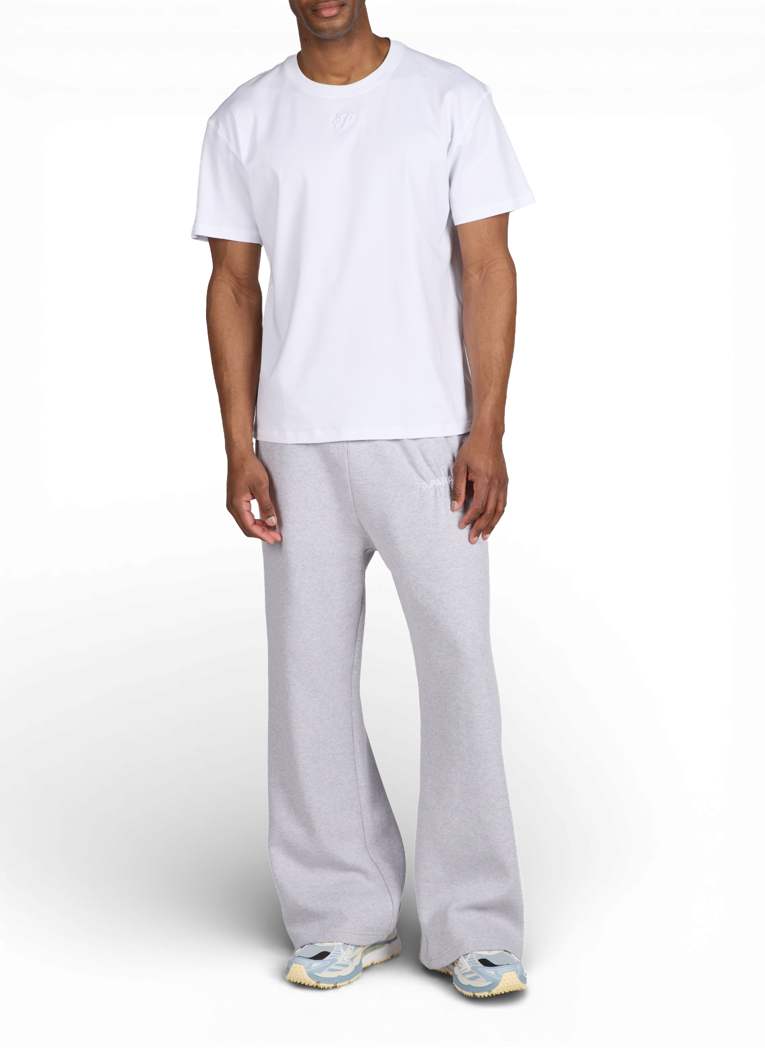 Straight-leg cotton joggers 3 PARADIS Grey